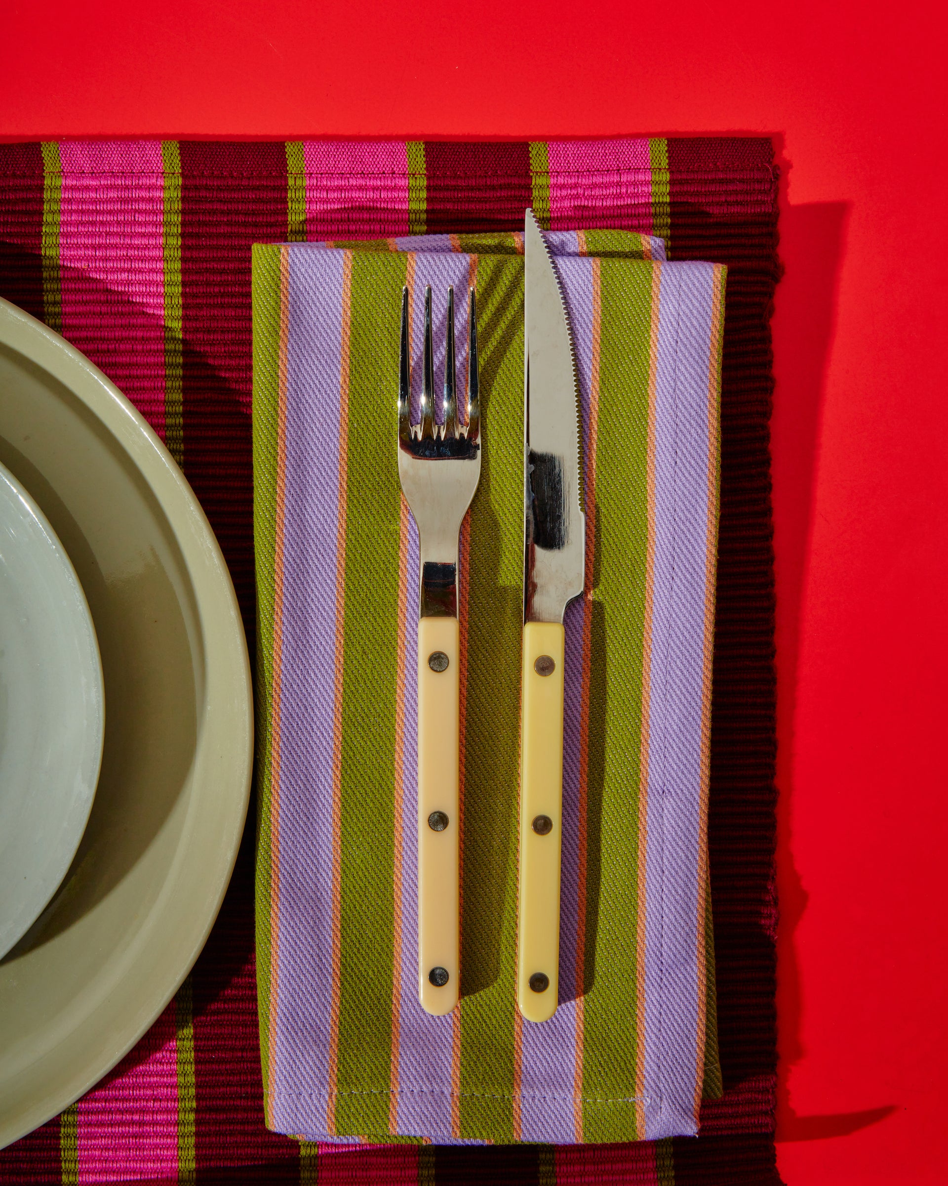 Herb Striped Napkin Sets