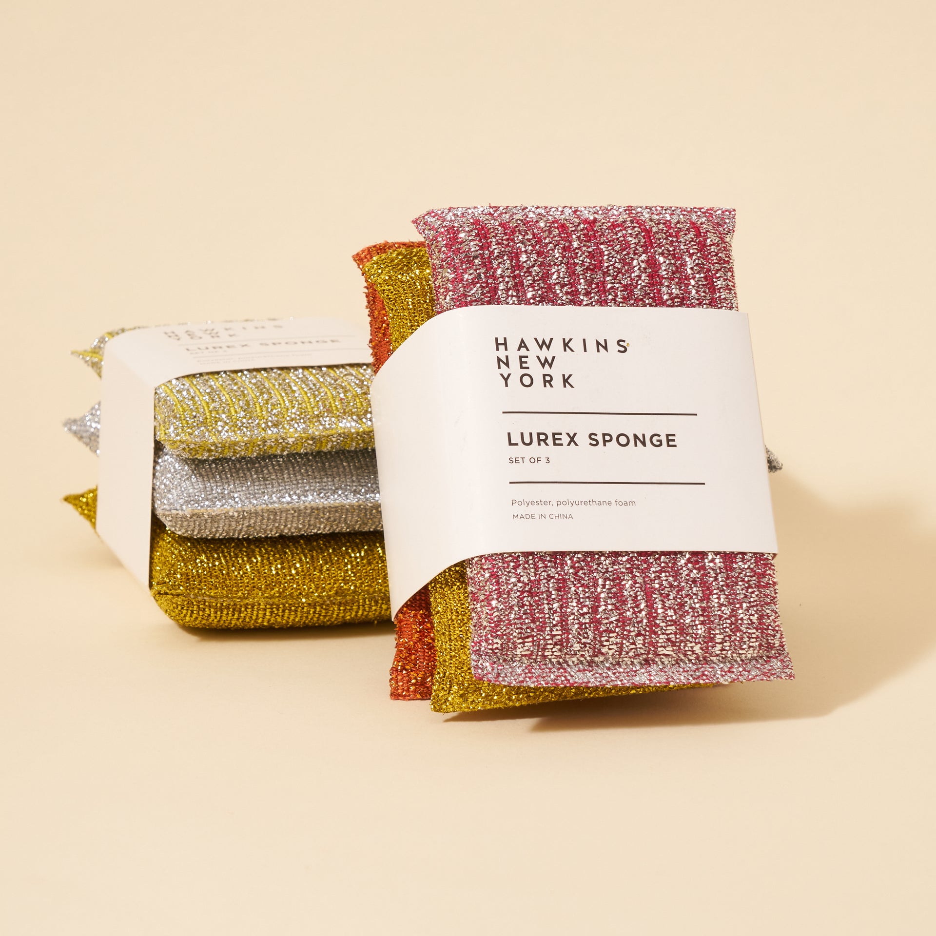 Disco Sponges (Set of 3) - Blush/Terracotta/Gold