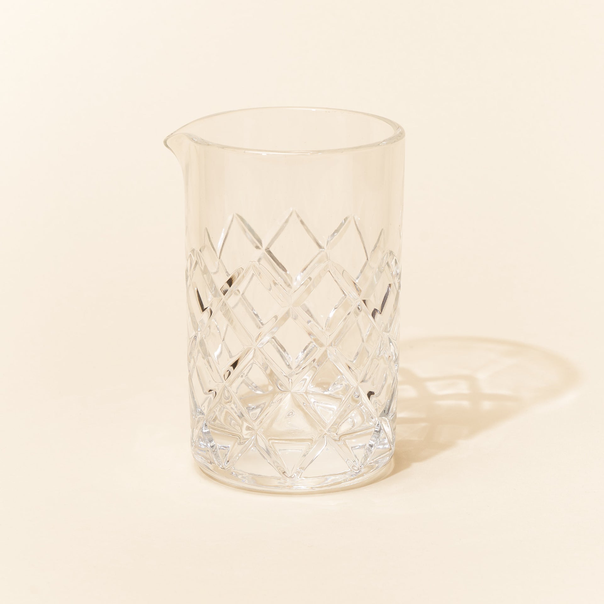 Diamond Cut Mixing Glass