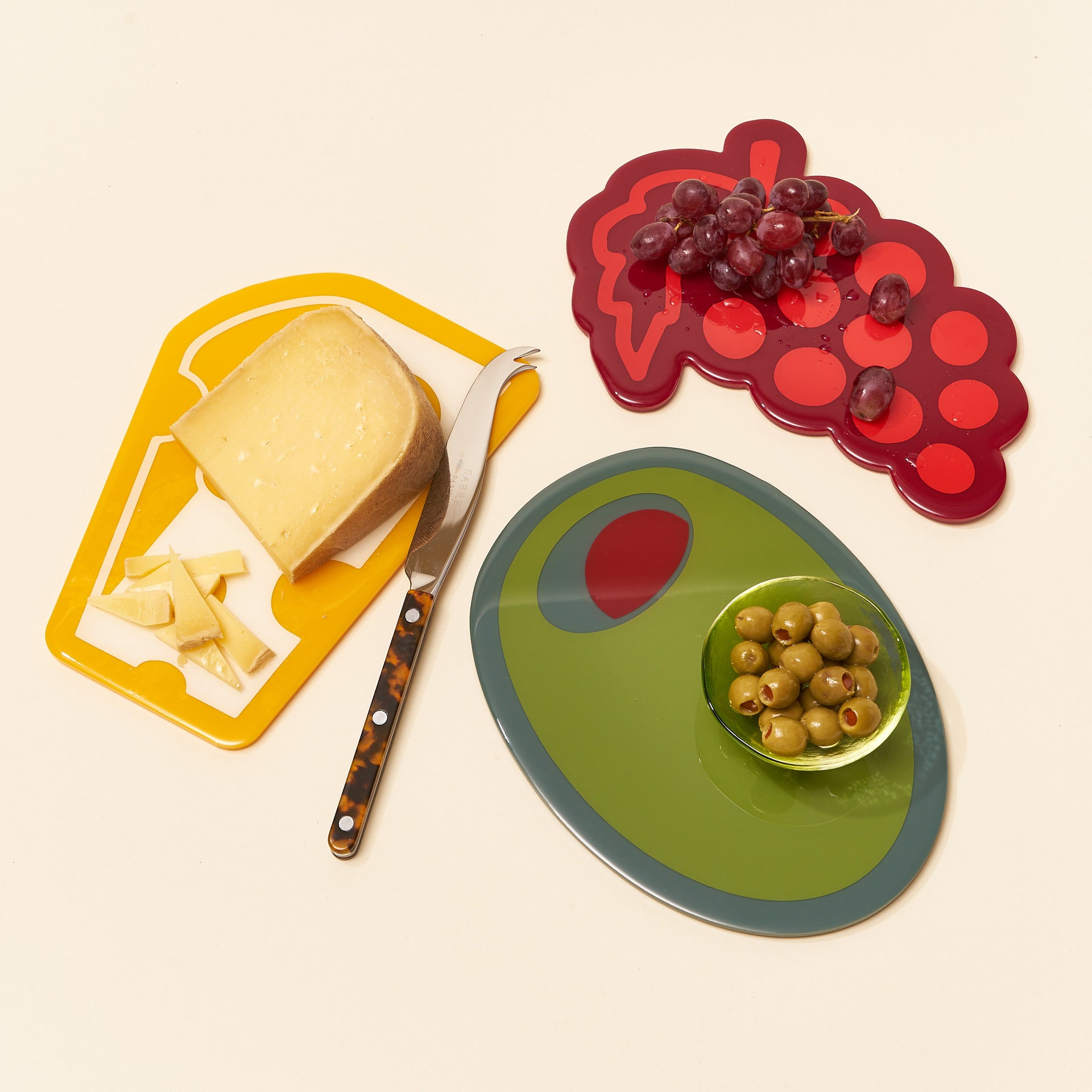 Big Night Snack Plates (Set of 3)