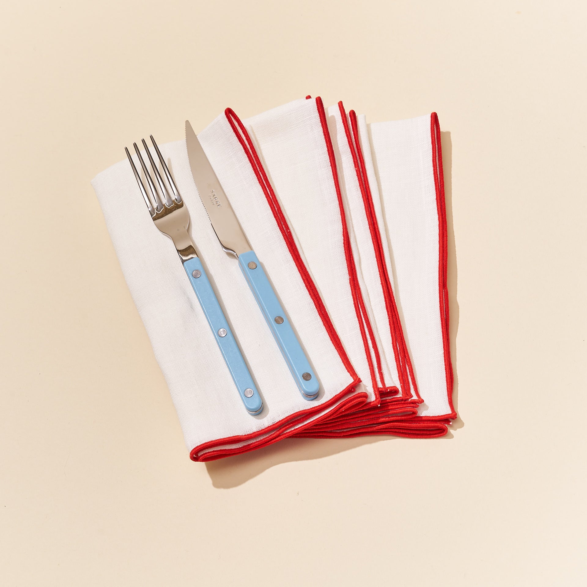 Madre Linen Napkins - Leche (Set of 4)