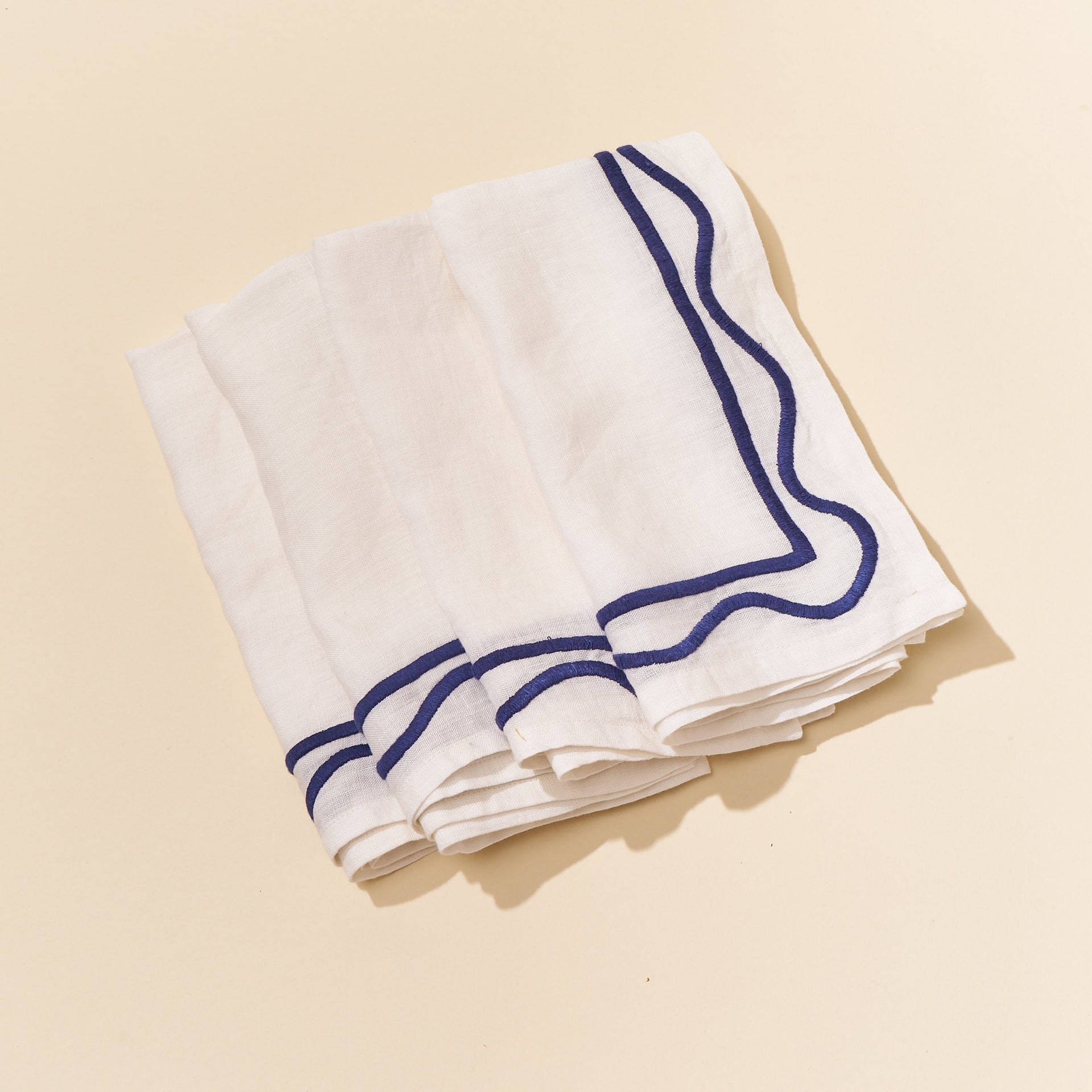 Misette Embroidered Linen Napkin