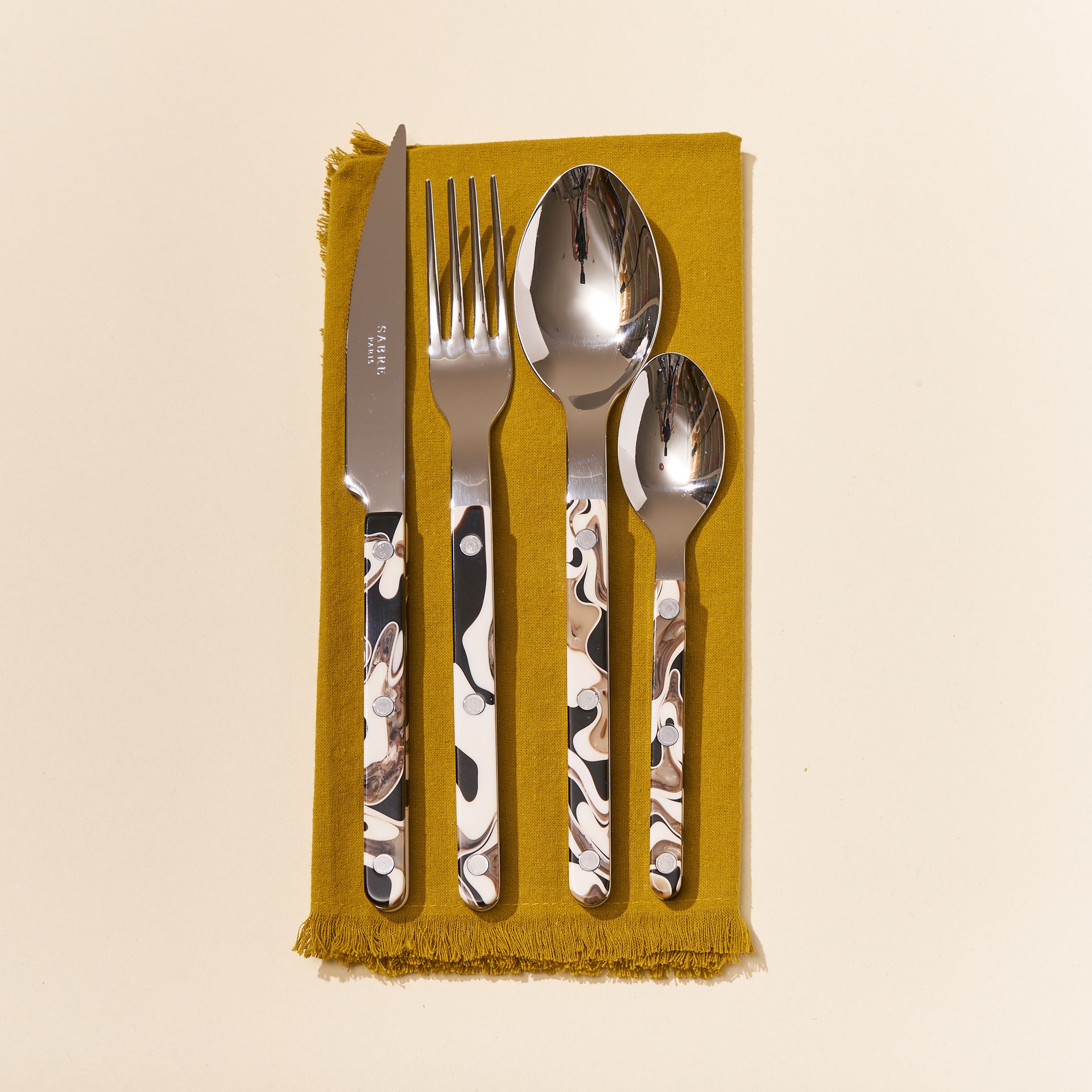 Bistrot Flatware Set (4 Piece) - Dune Black