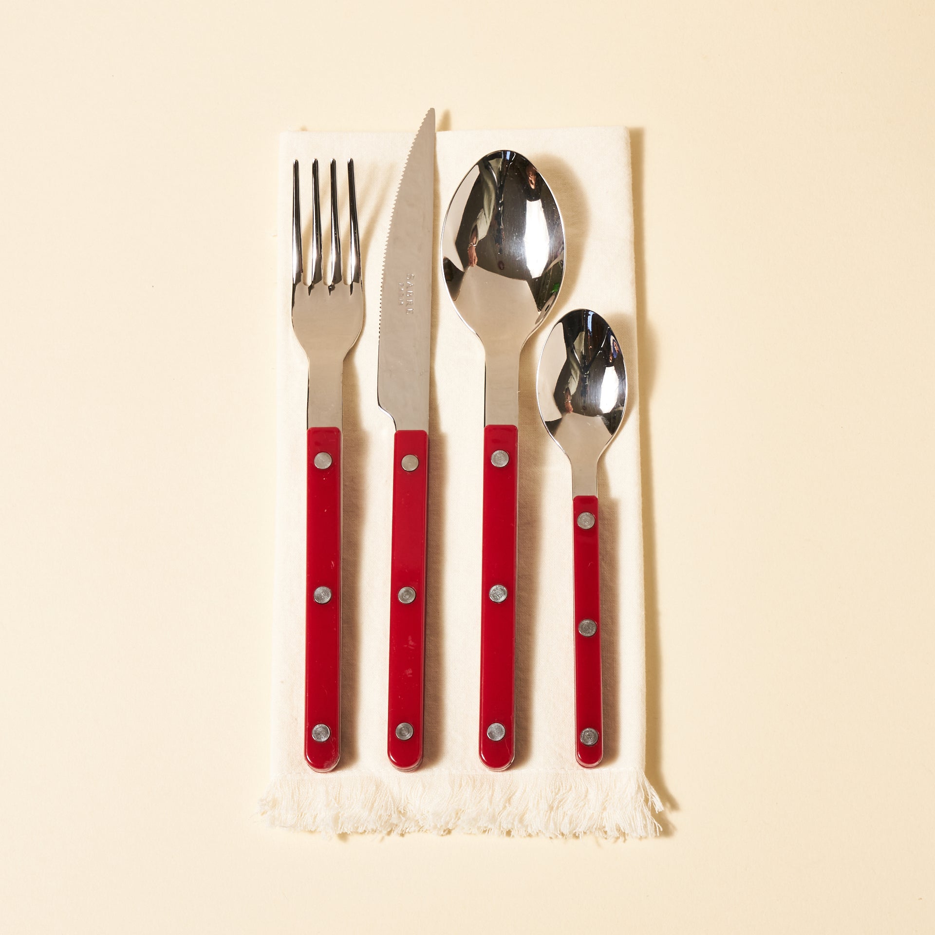 Bistrot Flatware Set (4 piece) - Red