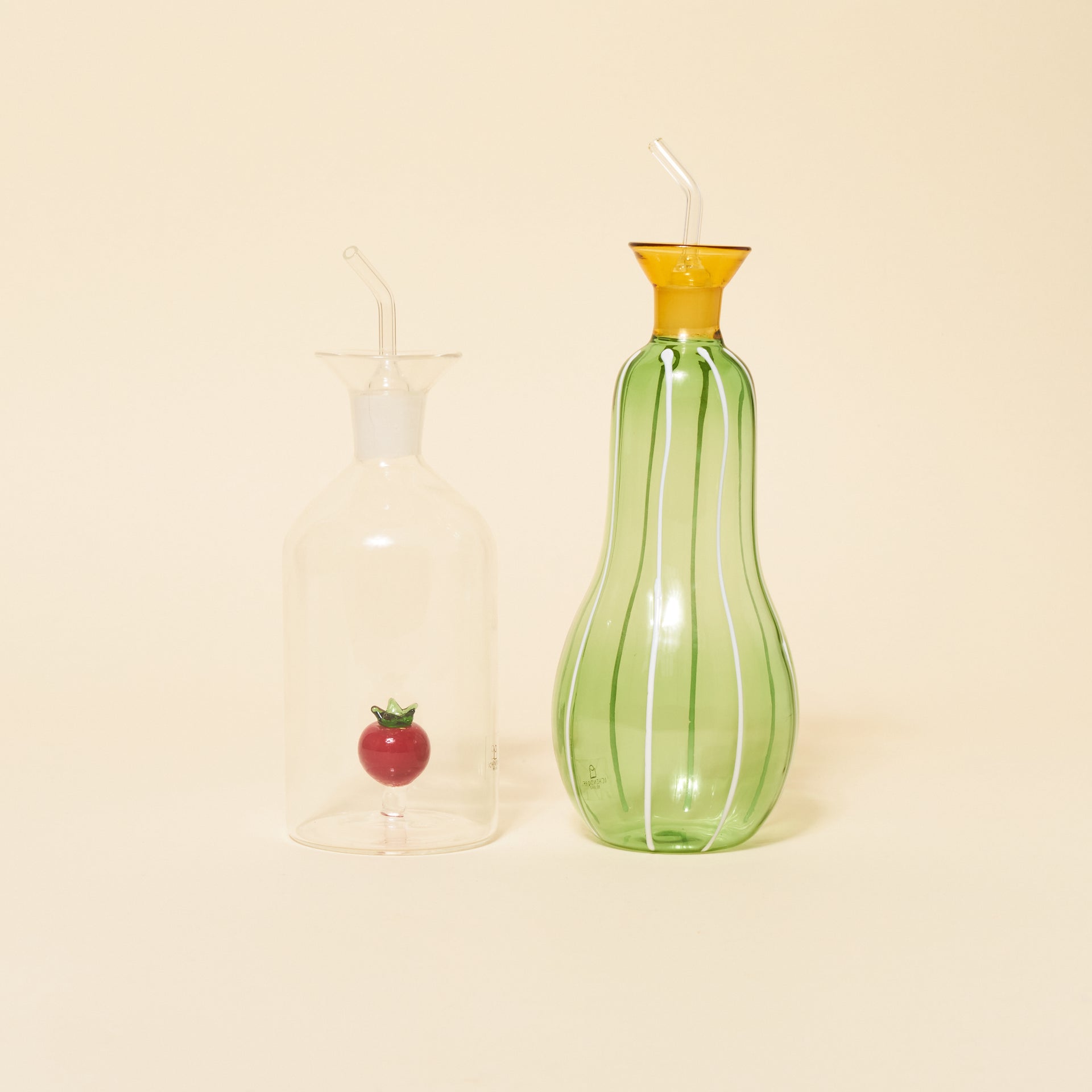 Glass Tomato Oil Bottle