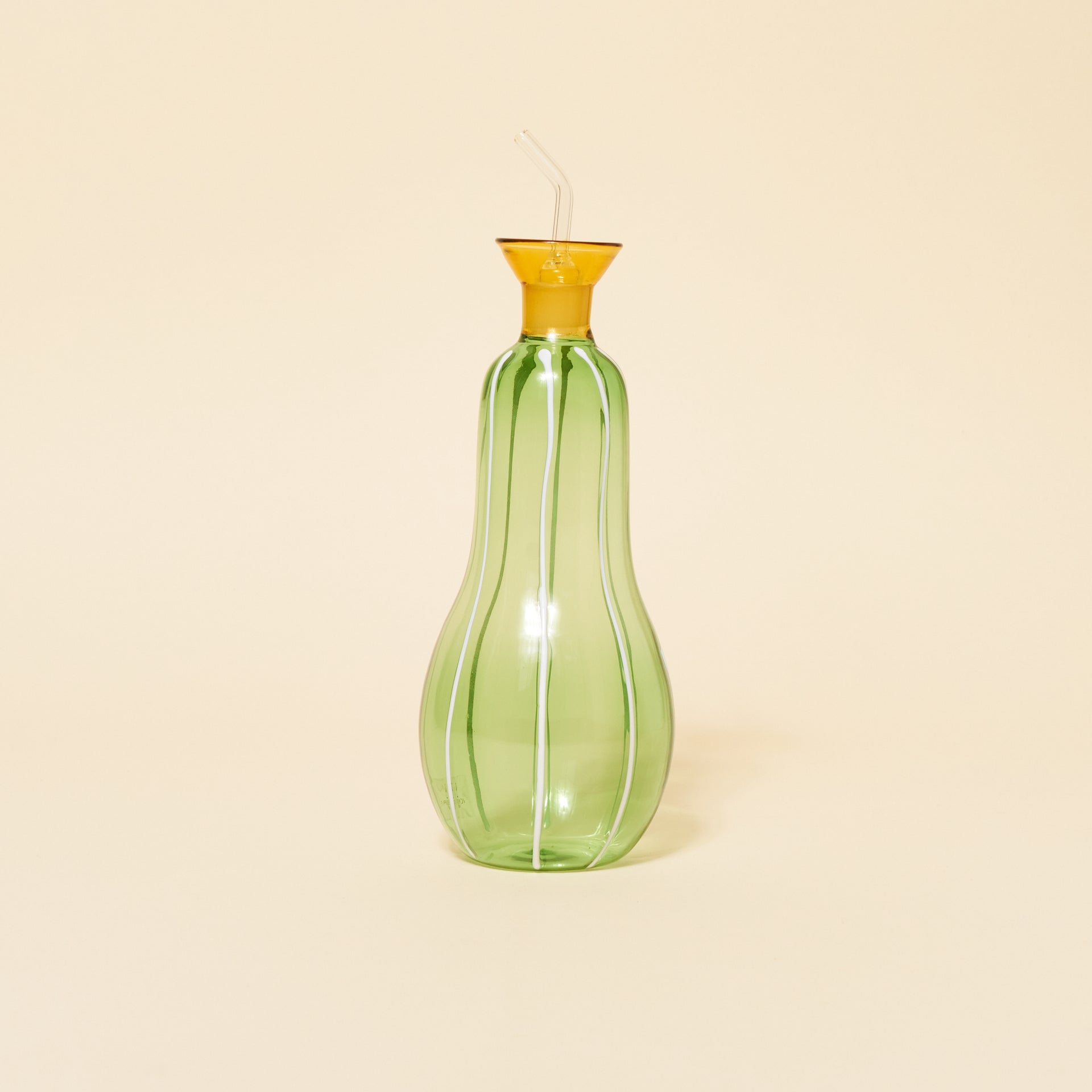 Glass Zucchini Oil Bottle
