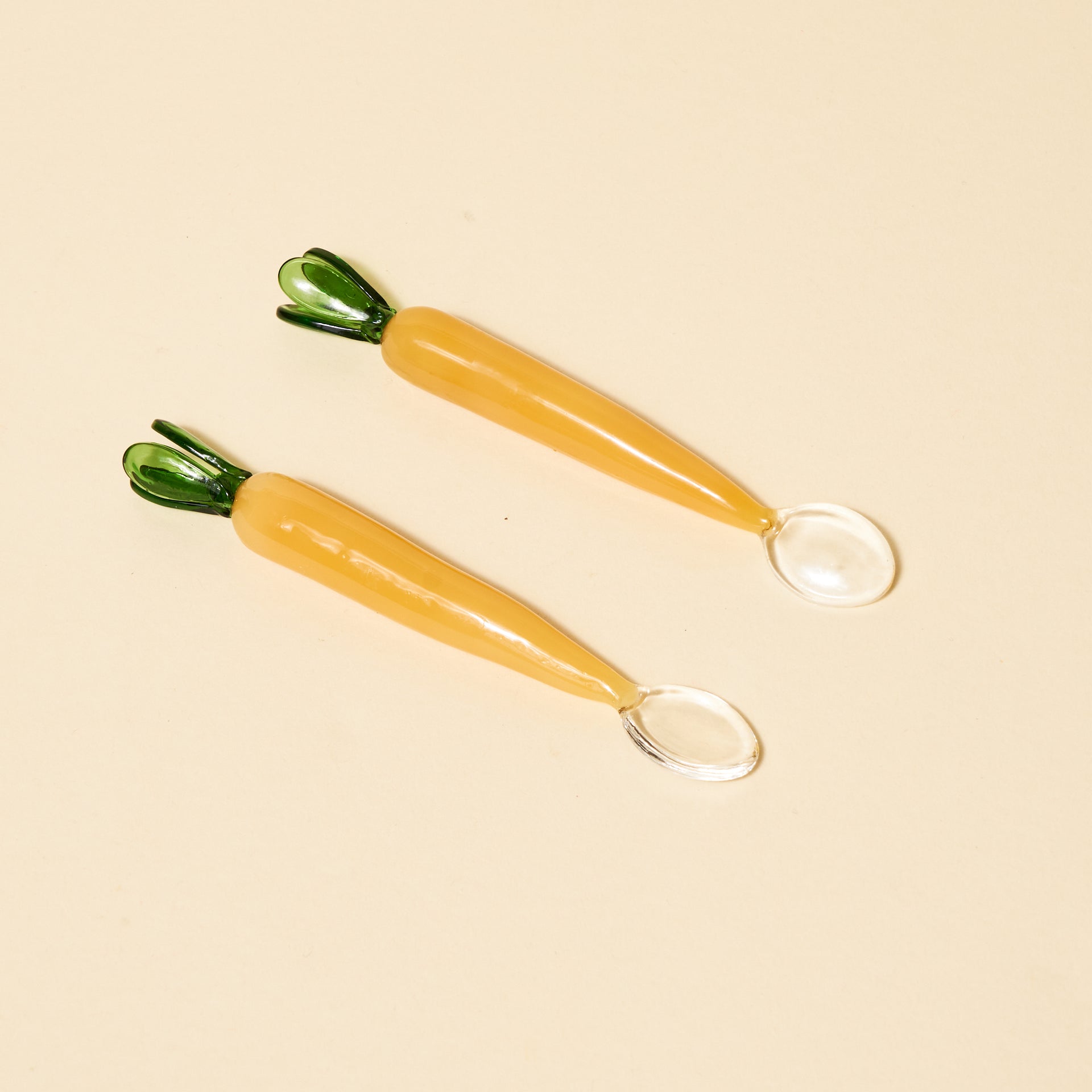 Glass Vegetable Spoons (Set Of 2)