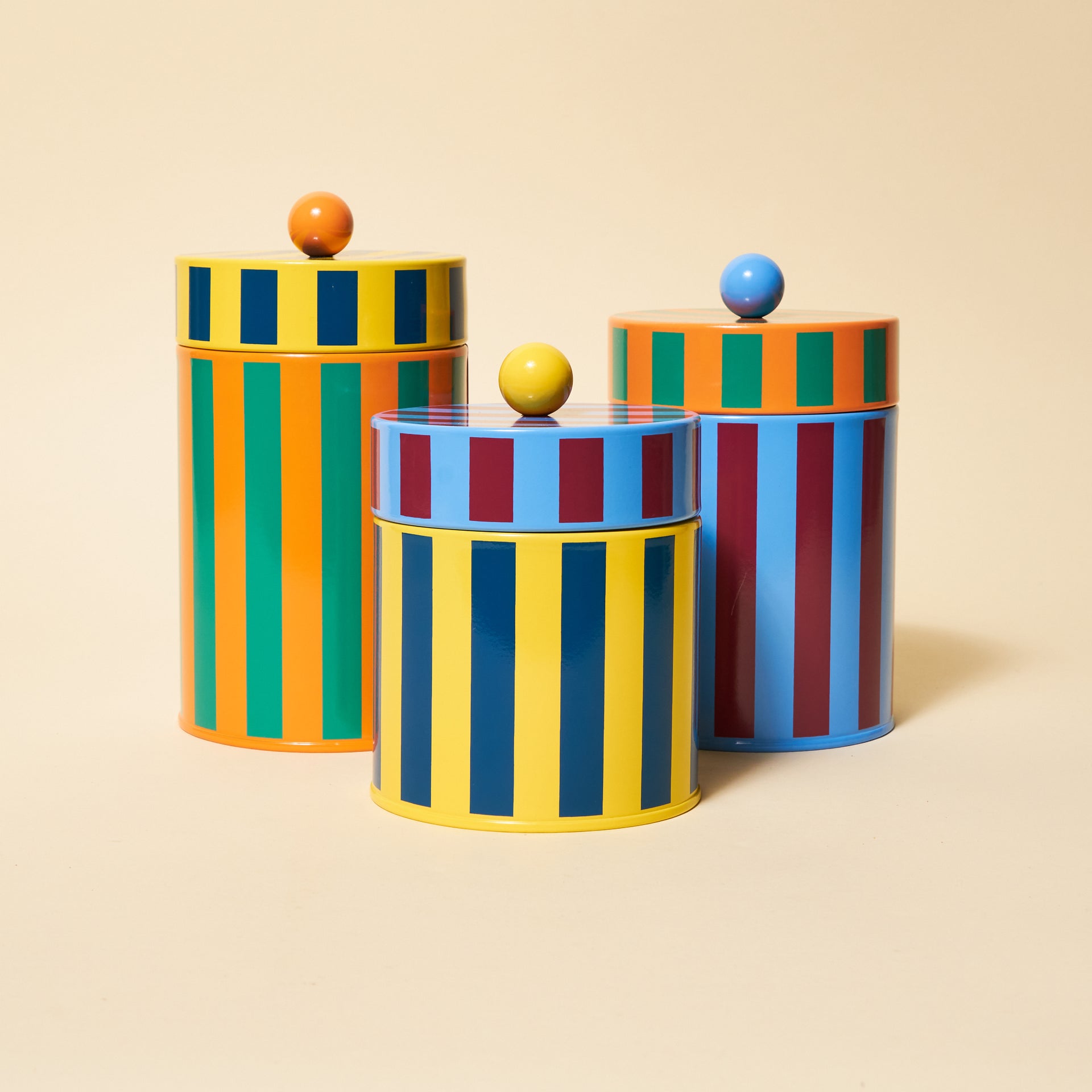 Striped Canisters - Dusen Dusen