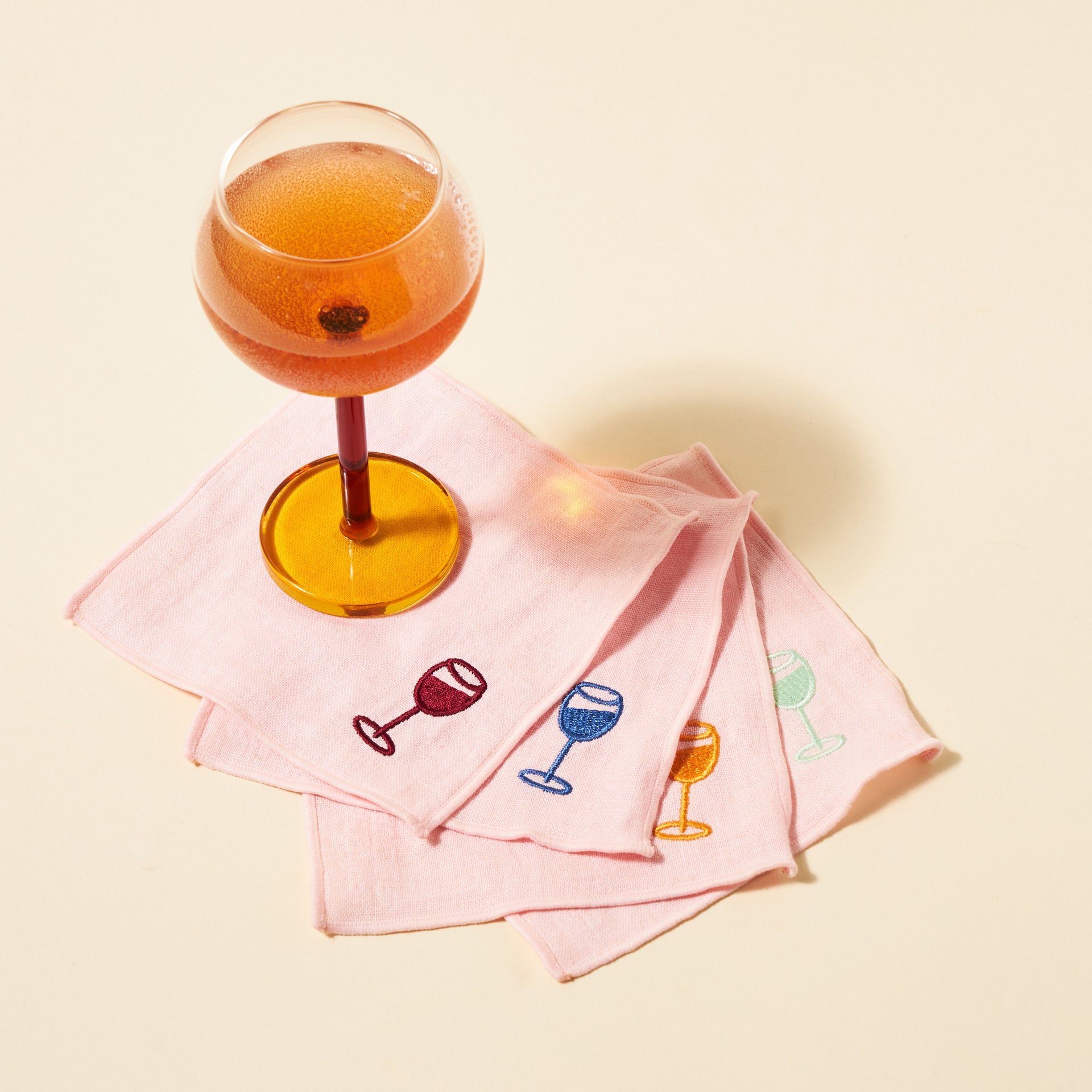 Wine O'Clock Cocktail Napkins (Set of 4)
