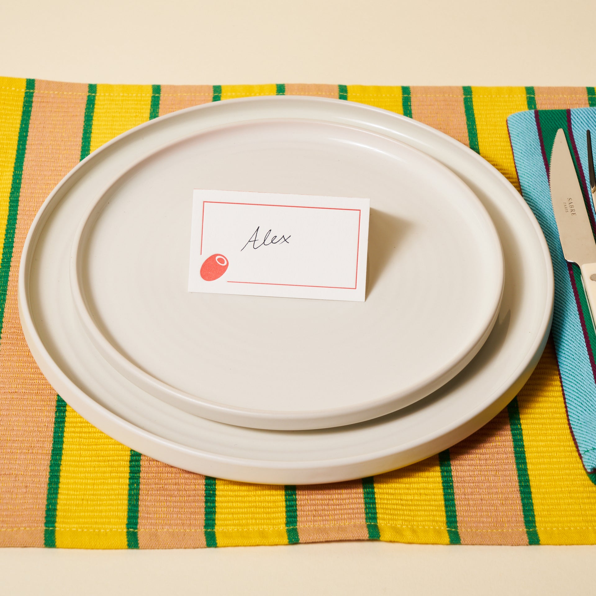 Big Night Place Card Set (Set of 6)