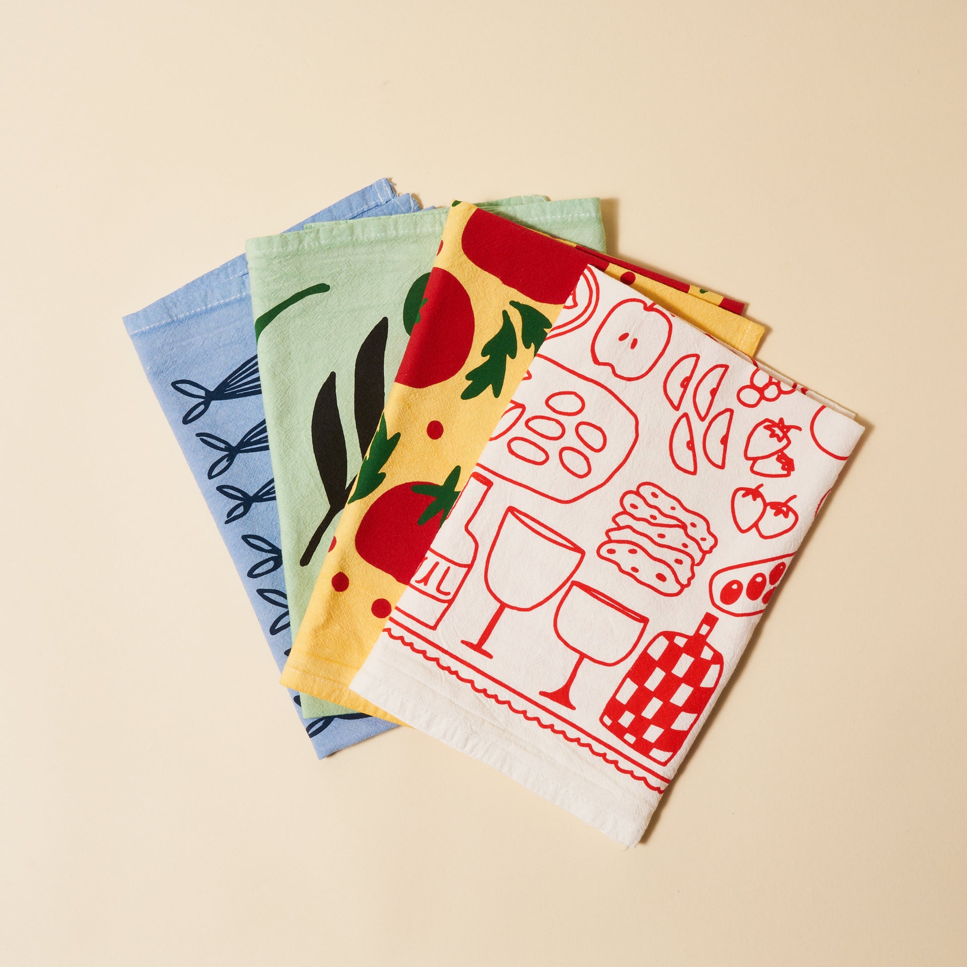 Hand-Dyed Tea Towel