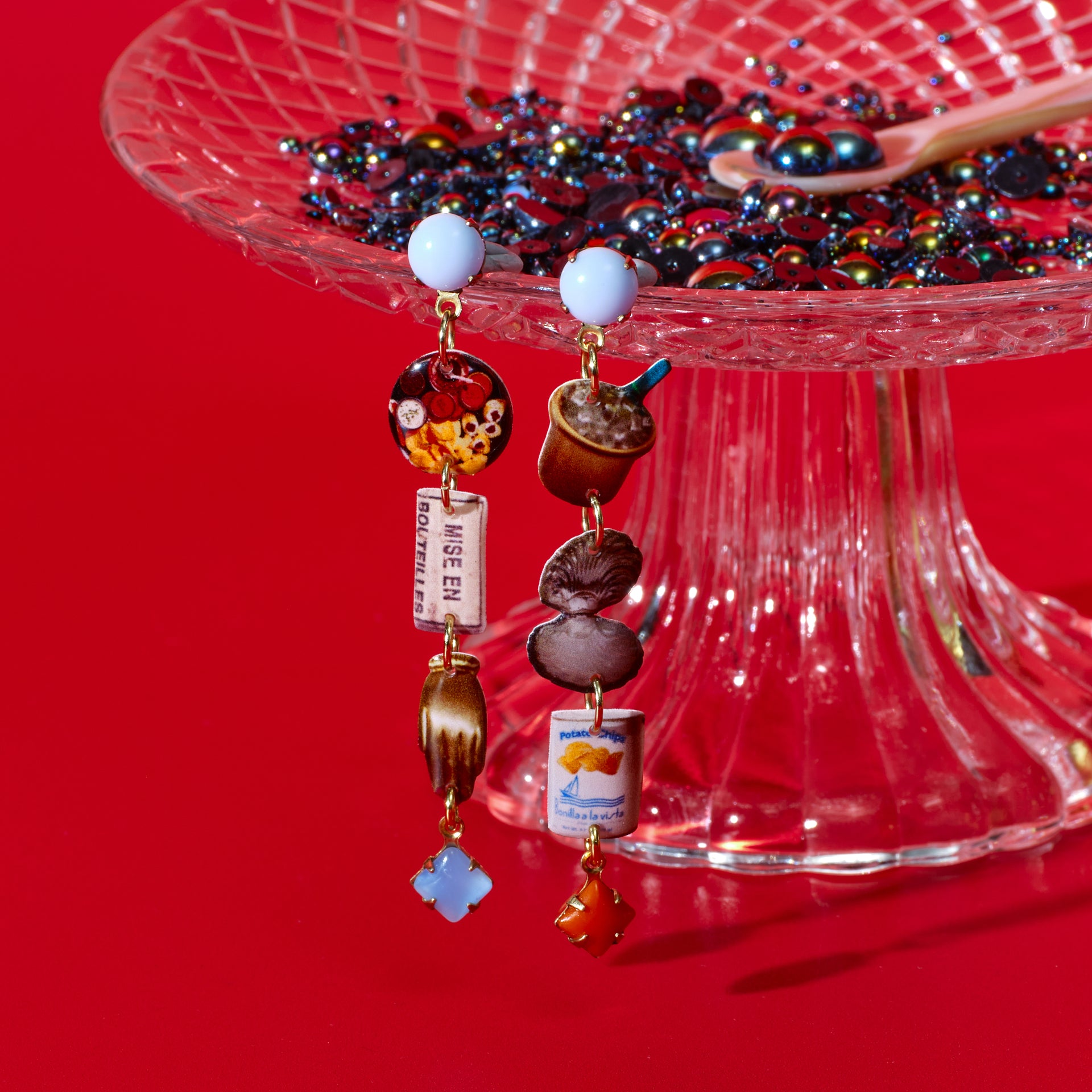 Haricot Vert x Big Night: Caviar Service Earrings