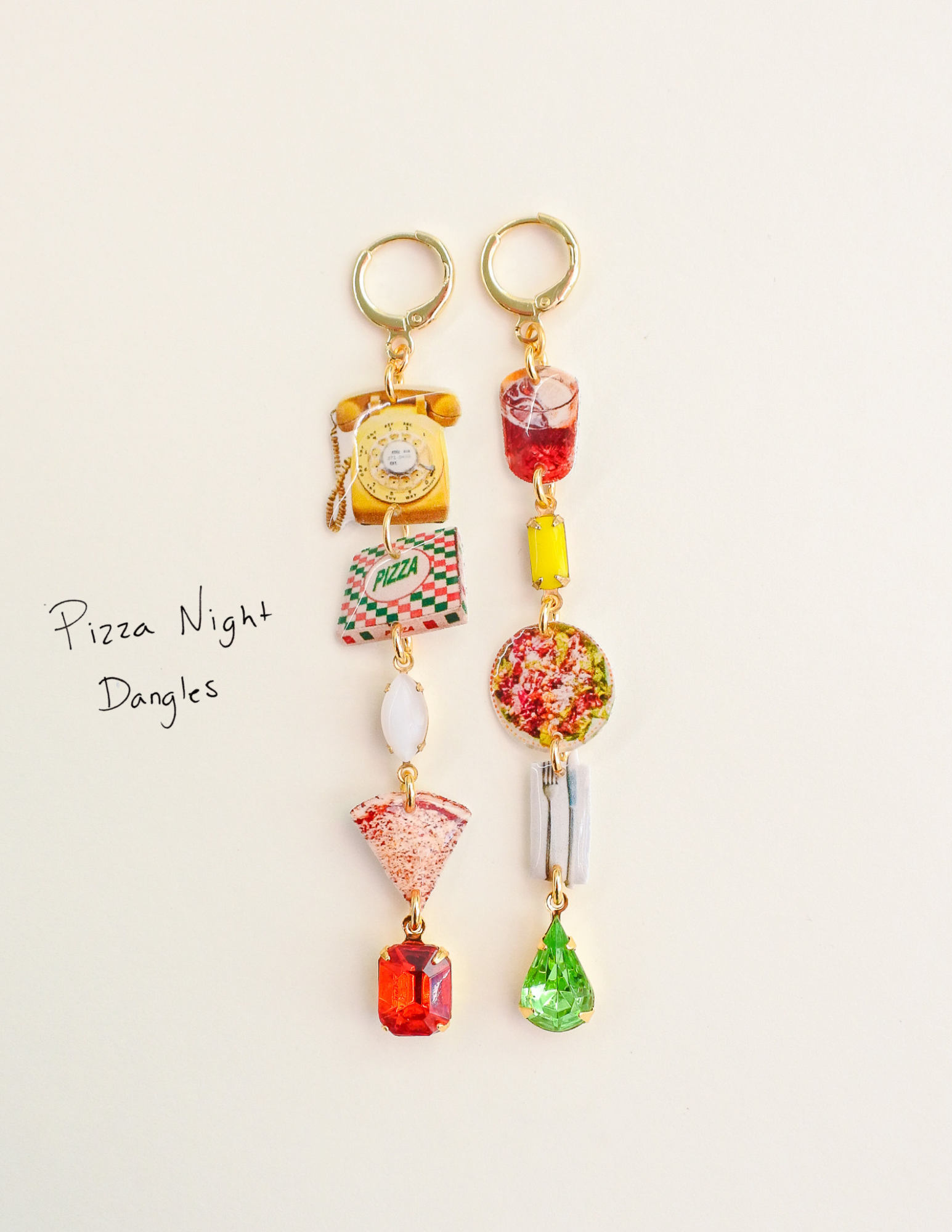 Haricot Vert x Big Night: Pizza Night In Earrings
