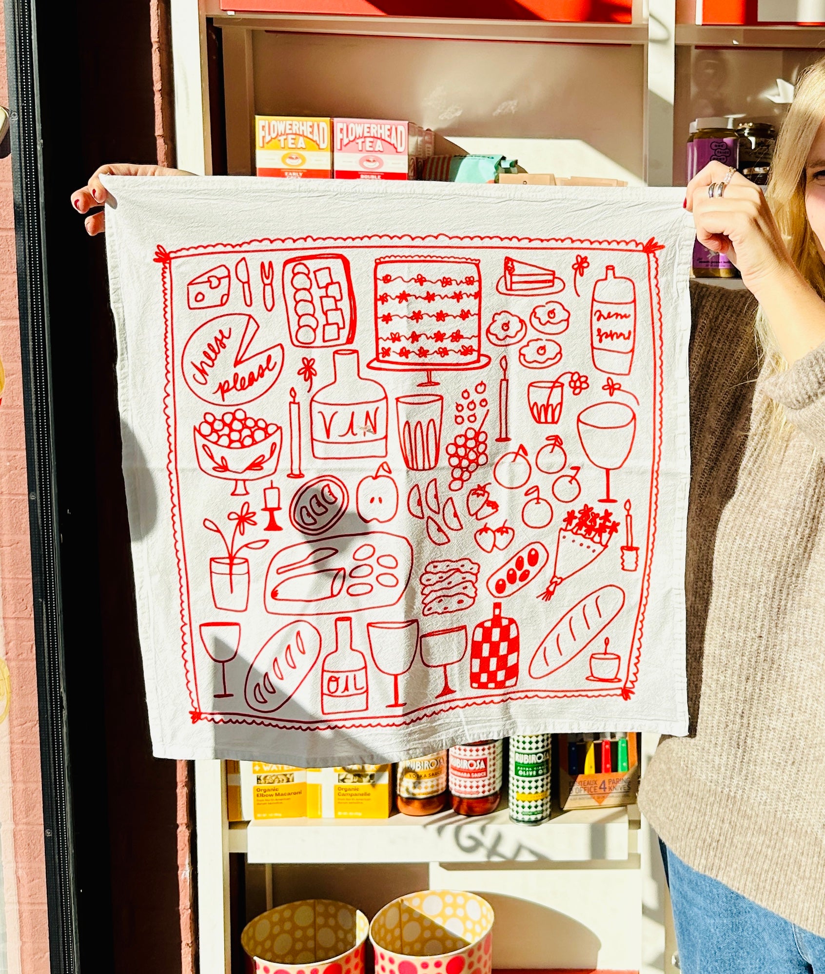 Hand-Dyed Tea Towel