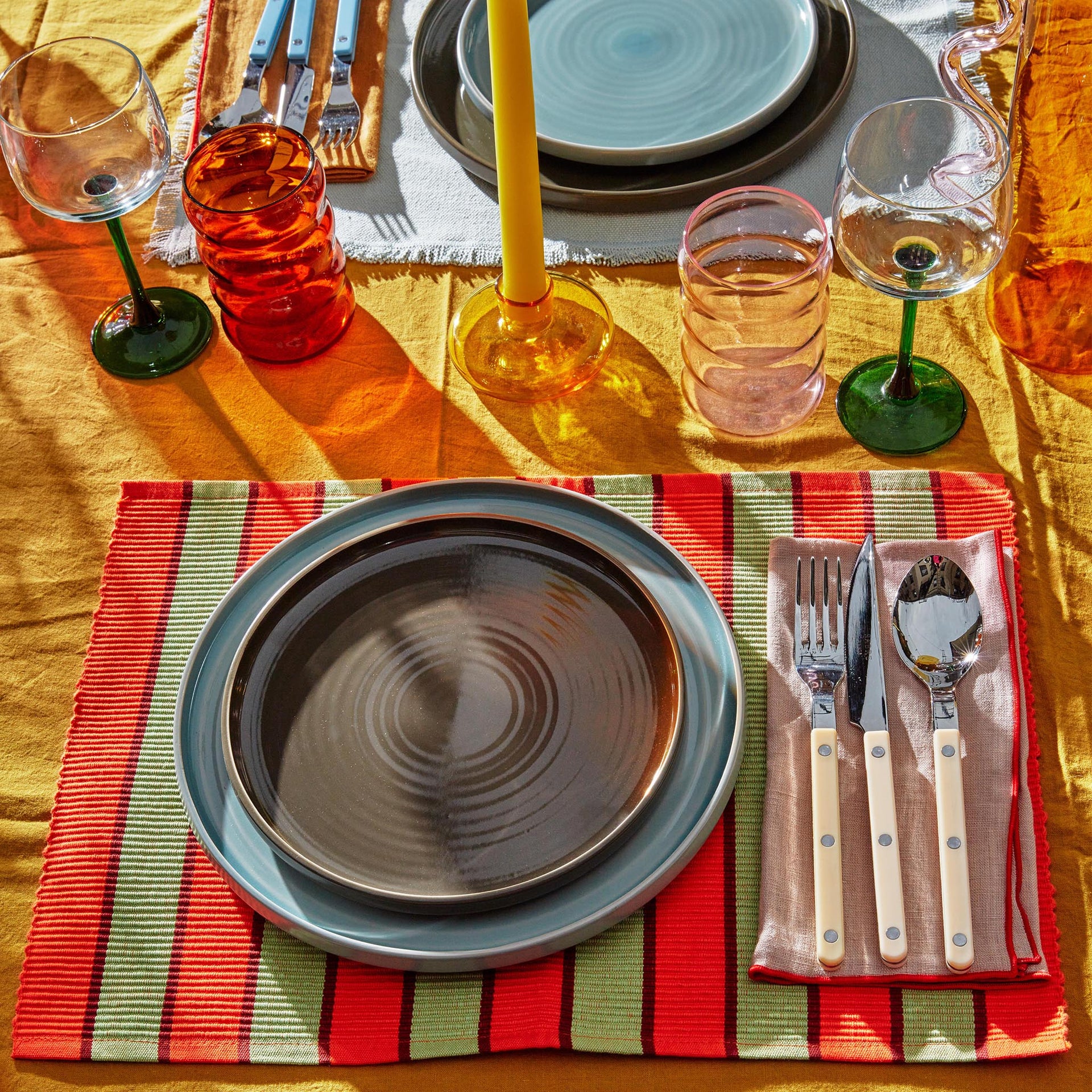 Essential Dinner Plates - Olive (Set of 4)