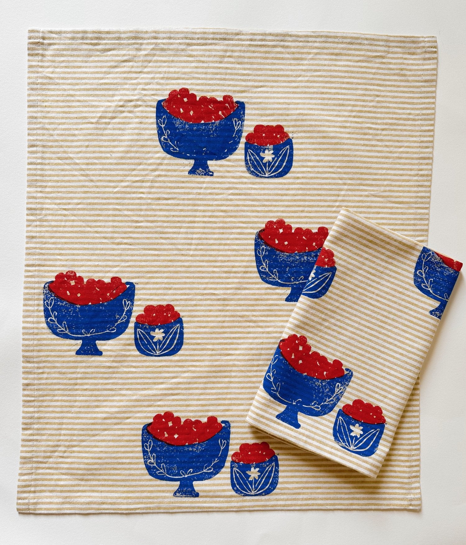 Julie Peach Dinner Napkins (set of 4)