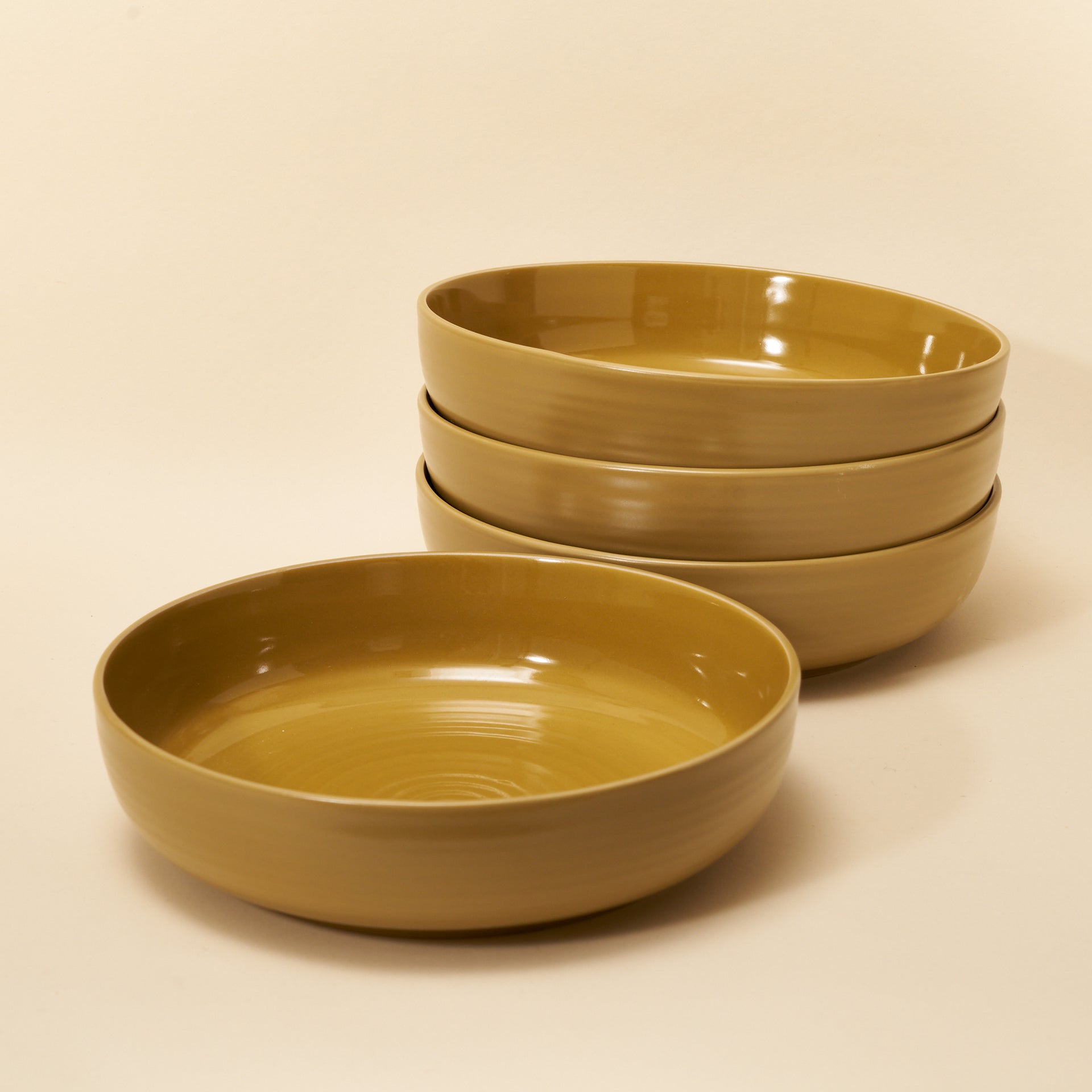 Essential Low Bowls - Mustard (Set of 4)