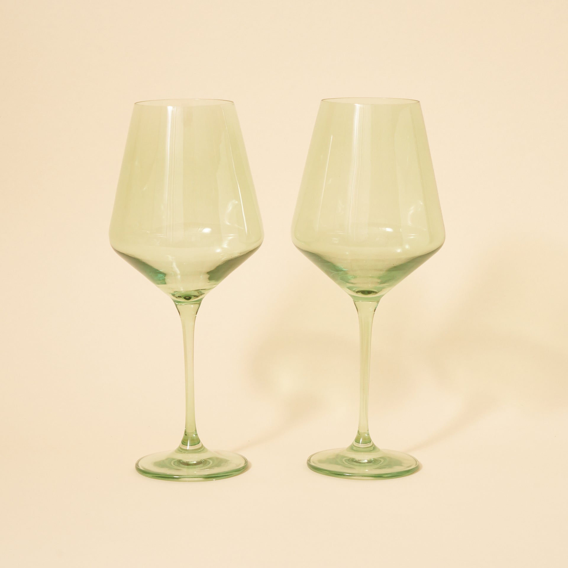 Stemware by Estelle Colored Glass - Set of 2