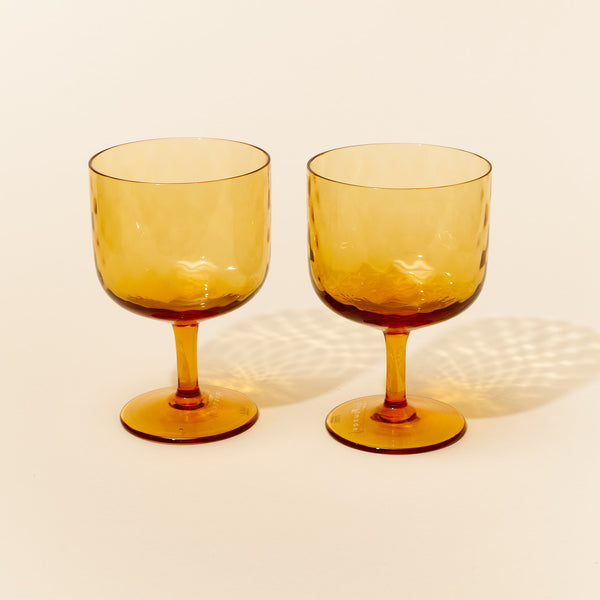 LSA Dapple Wine Glass, Set of 2 - Blue