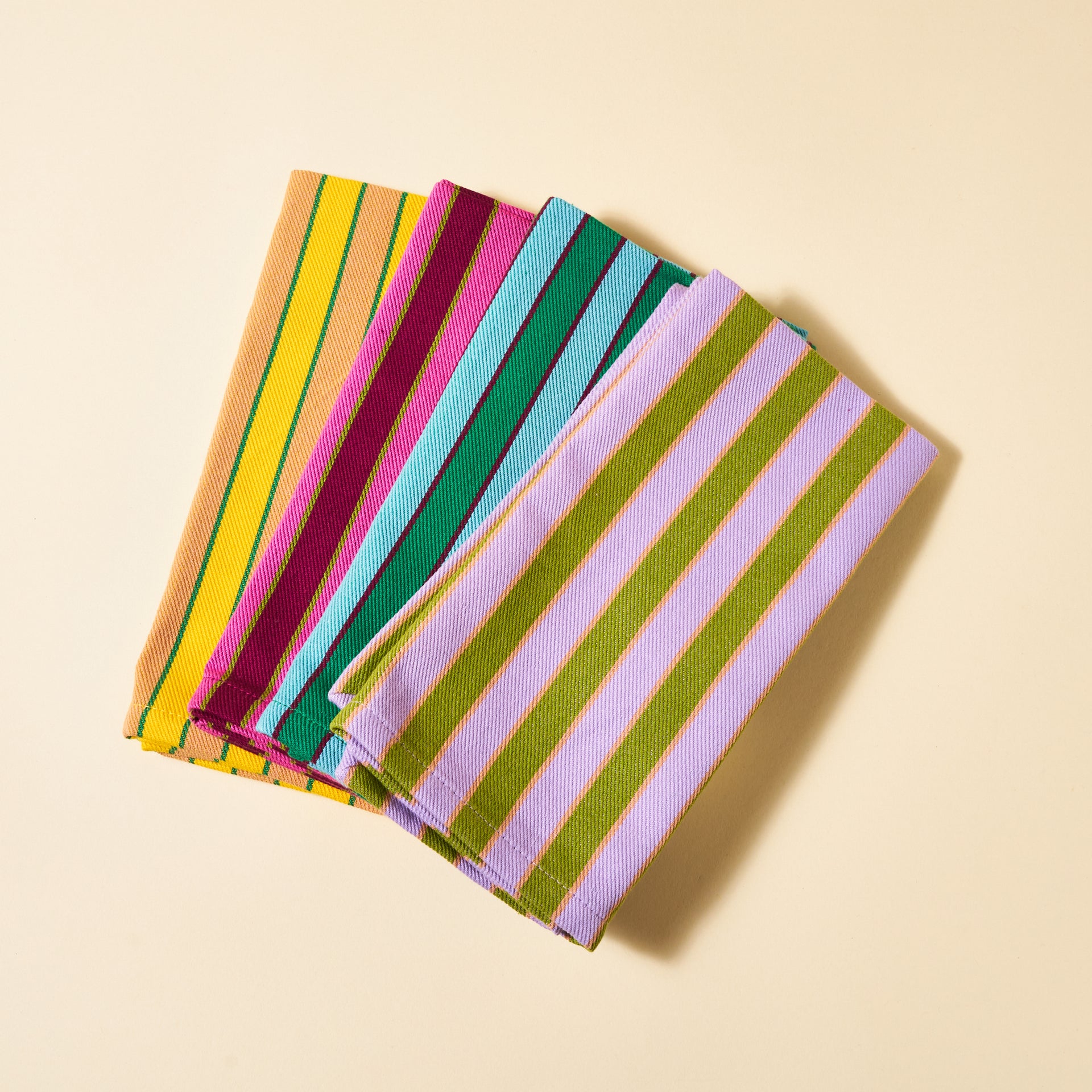 Herb Striped Napkin Sets