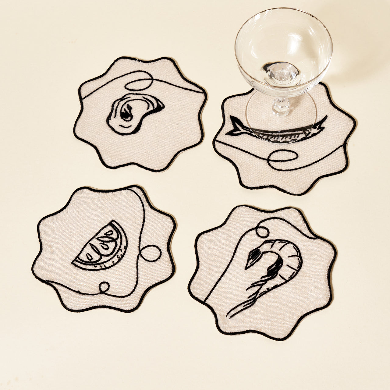 Line Drawing Coasters (set of 4)