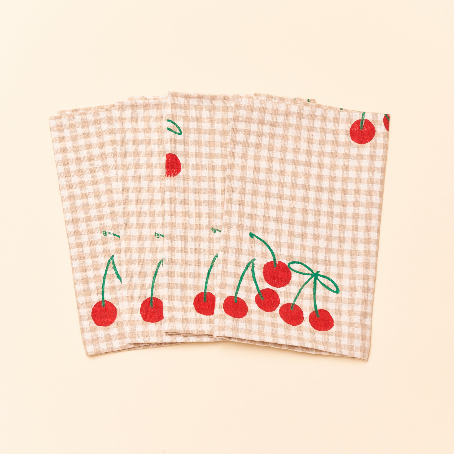 Cherries on Gingham