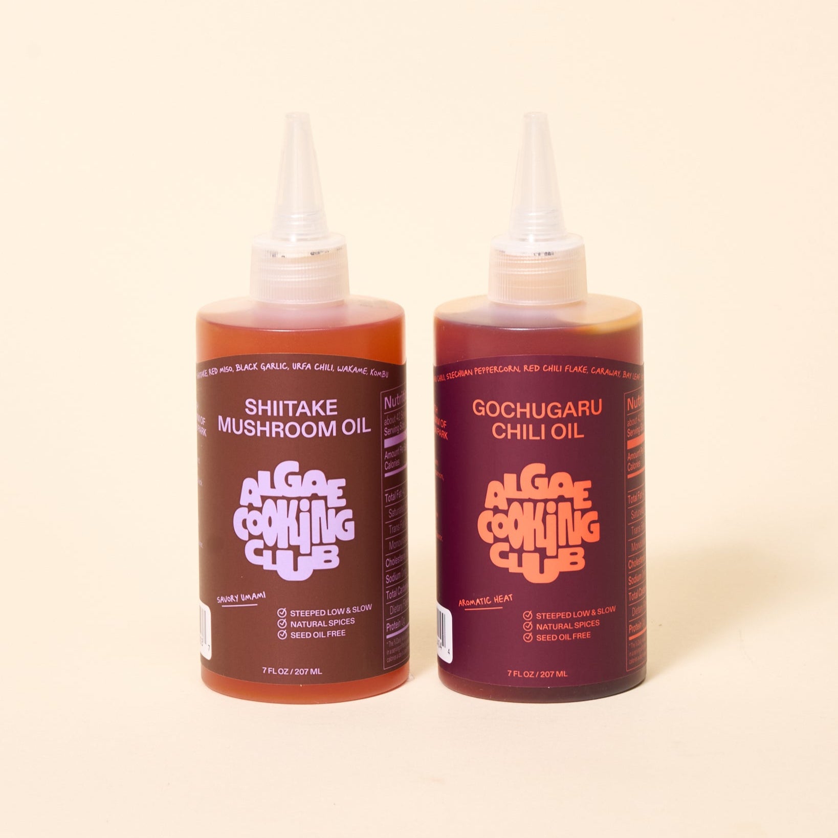 Algae Cooking Club Flavored Oil Duo