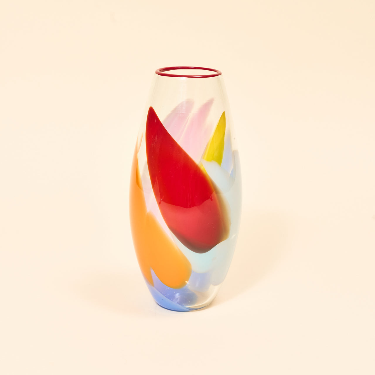Hand-Blown Splash Vase