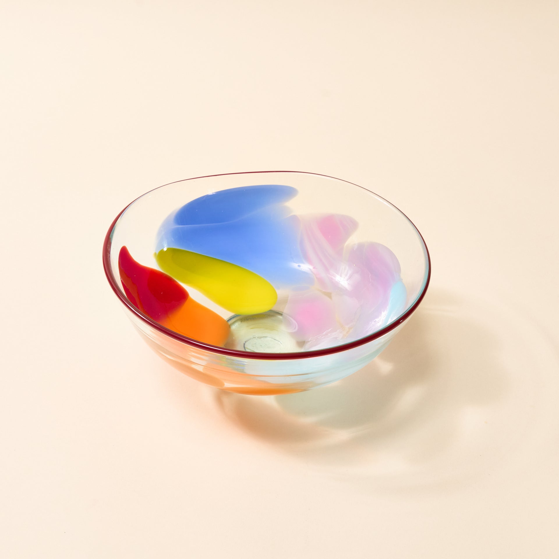 Hand-Blown Splash Serving Bowl