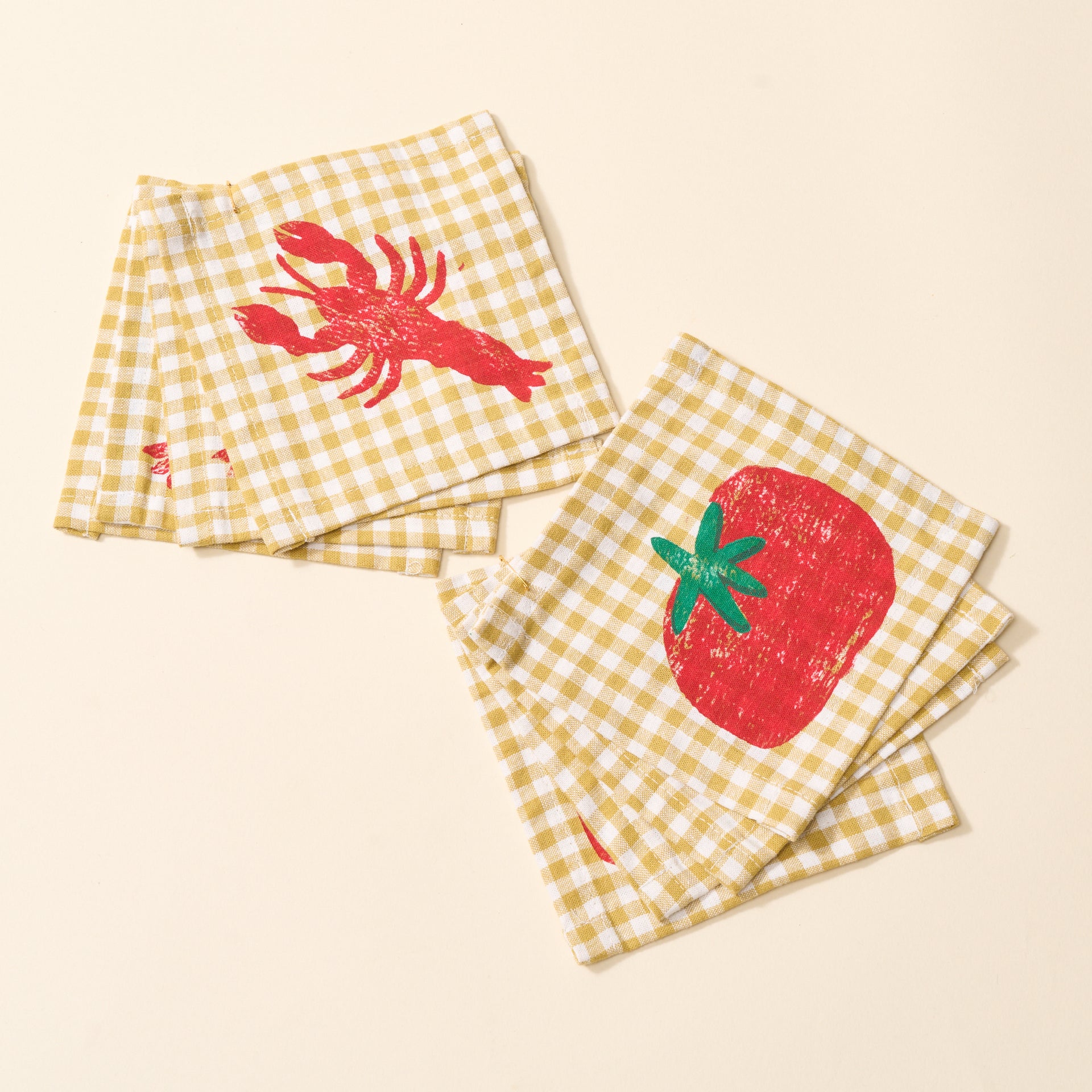 big lobster, big tomato