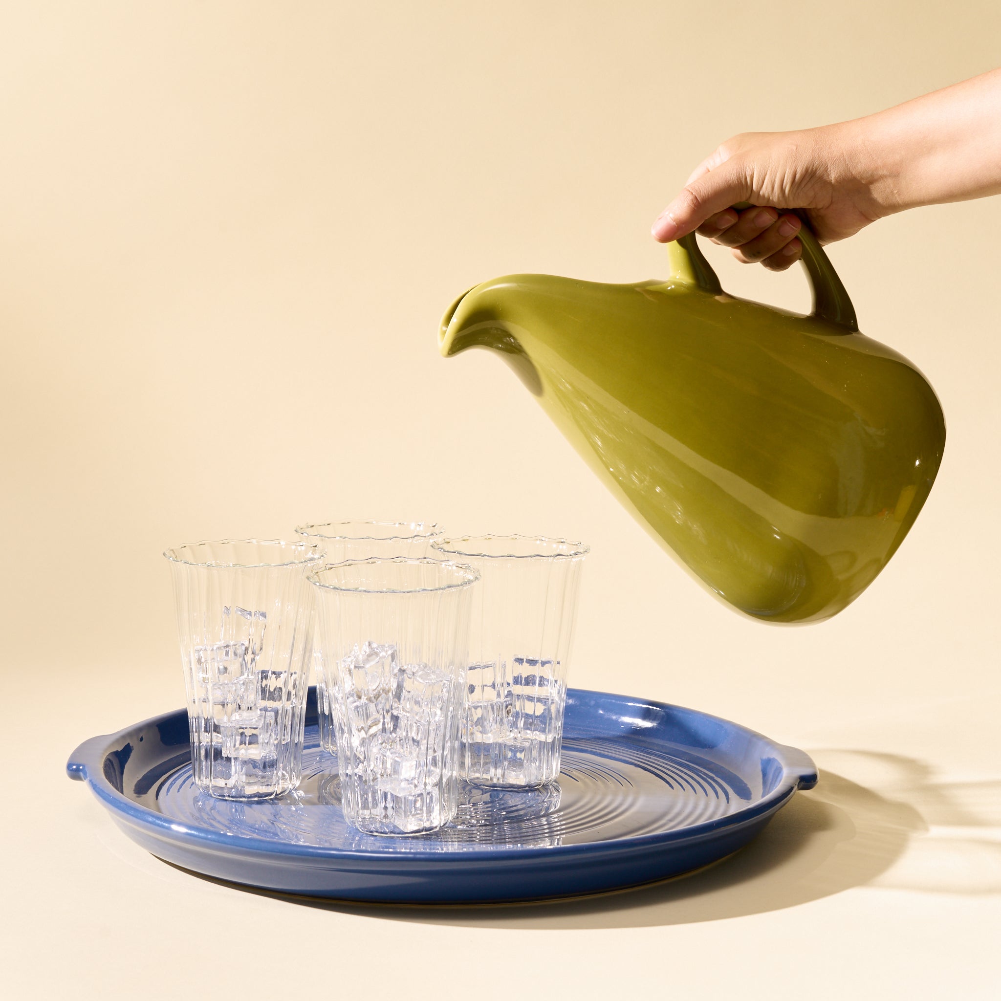 Russel Wright Bauer Pottery ピッチャー Russel Wright Pitcher • Big Night