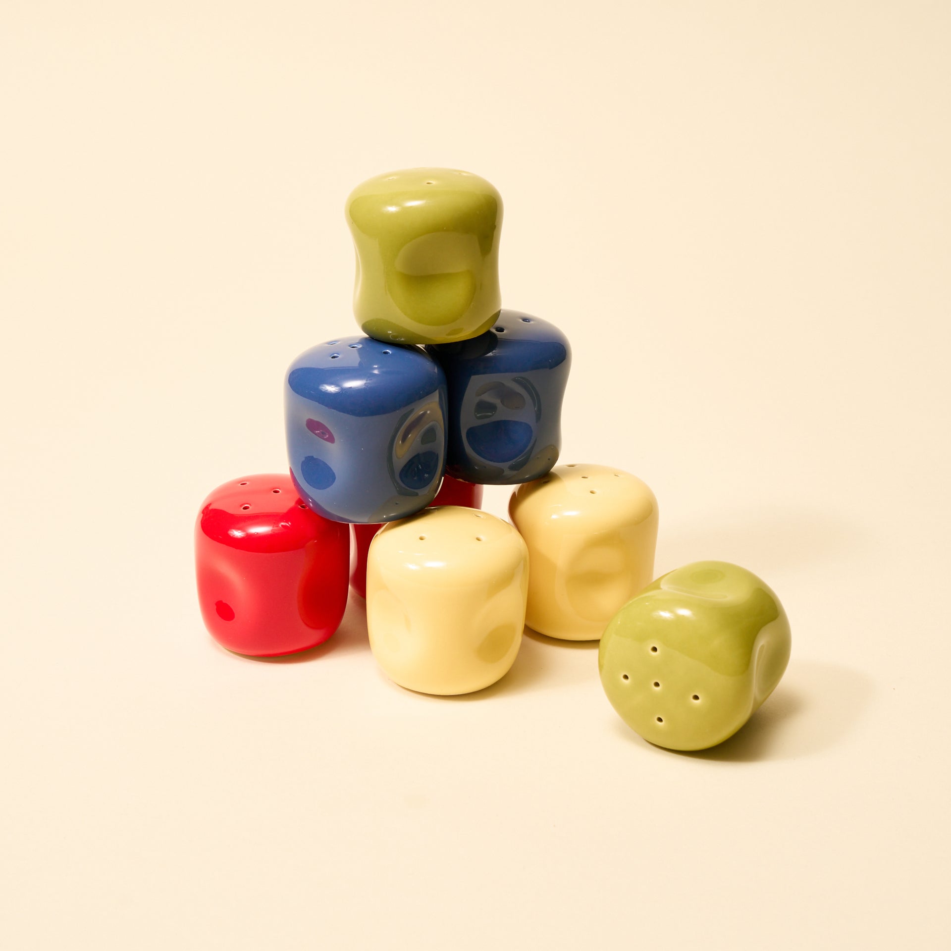 federal blue, olive, red, buttercream