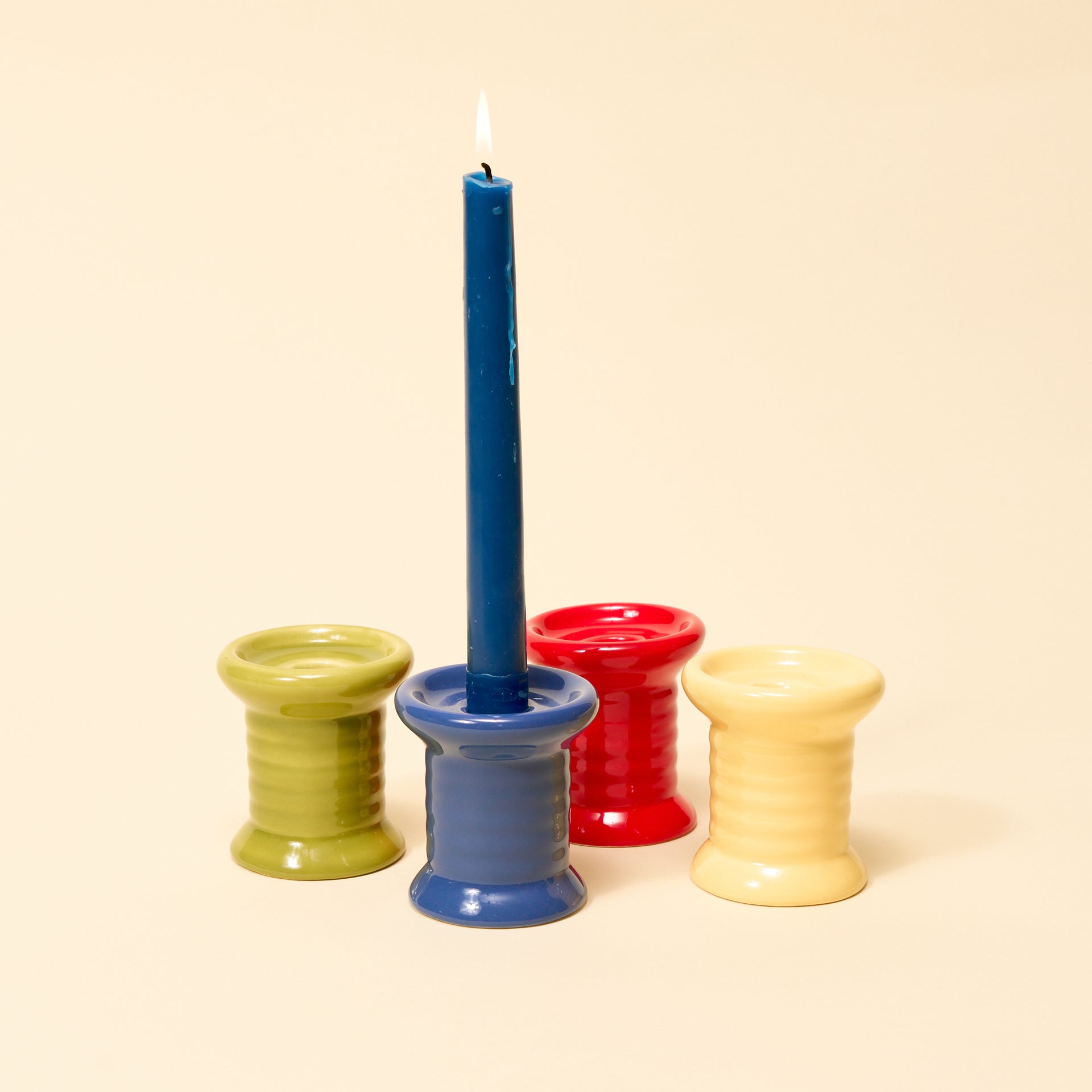 olive, red, federal blue, buttercream