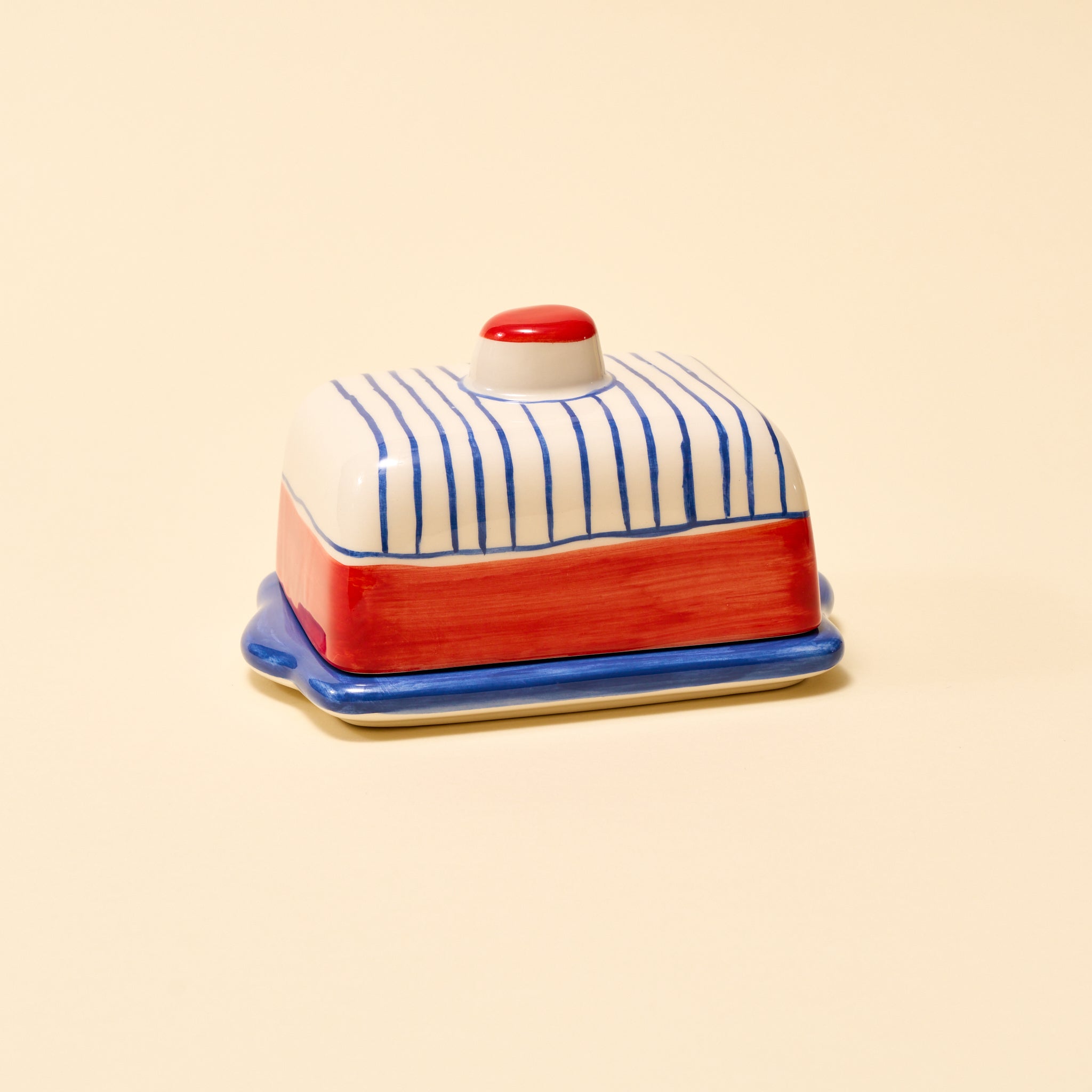 Big Night x Valsa Home Striped Butter Dish