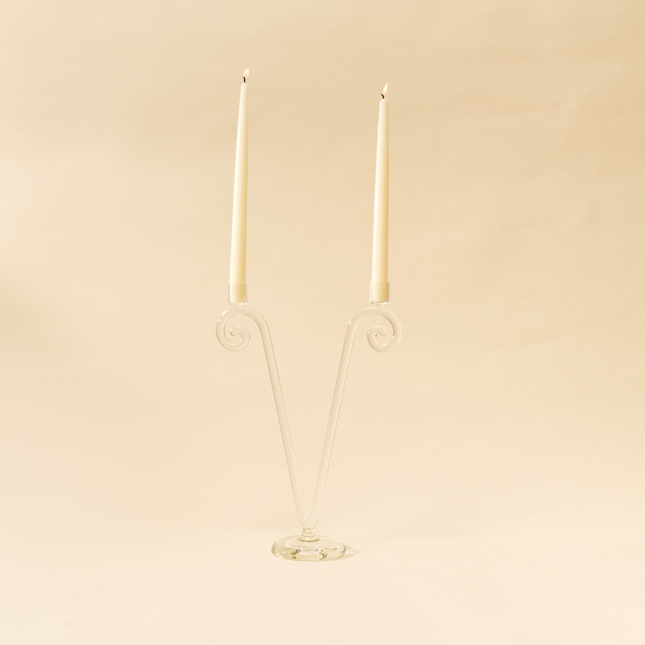 Spiral Double Candle Holder