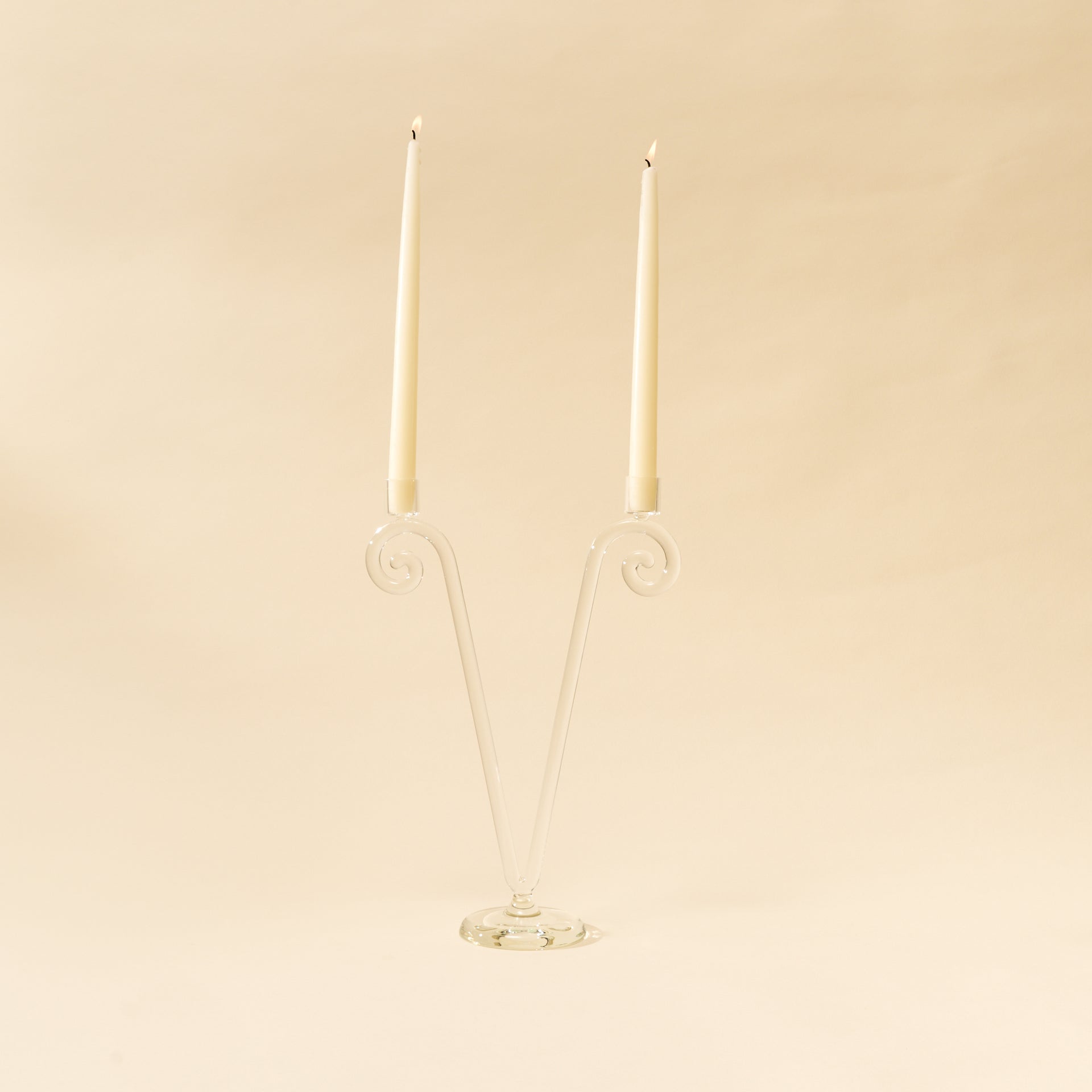 Spiral Double Candle Holder