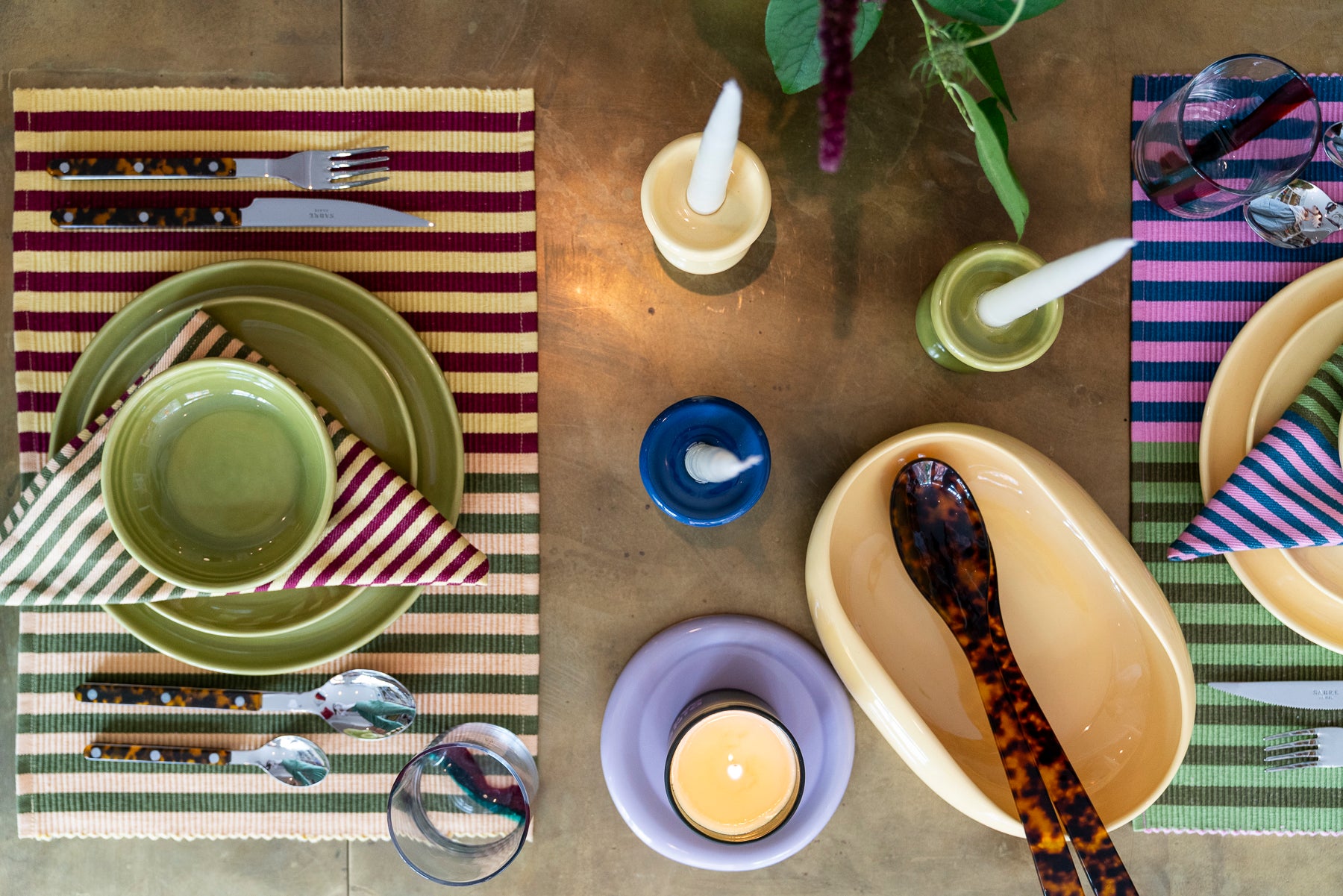 Dual Stripe Placemat Set