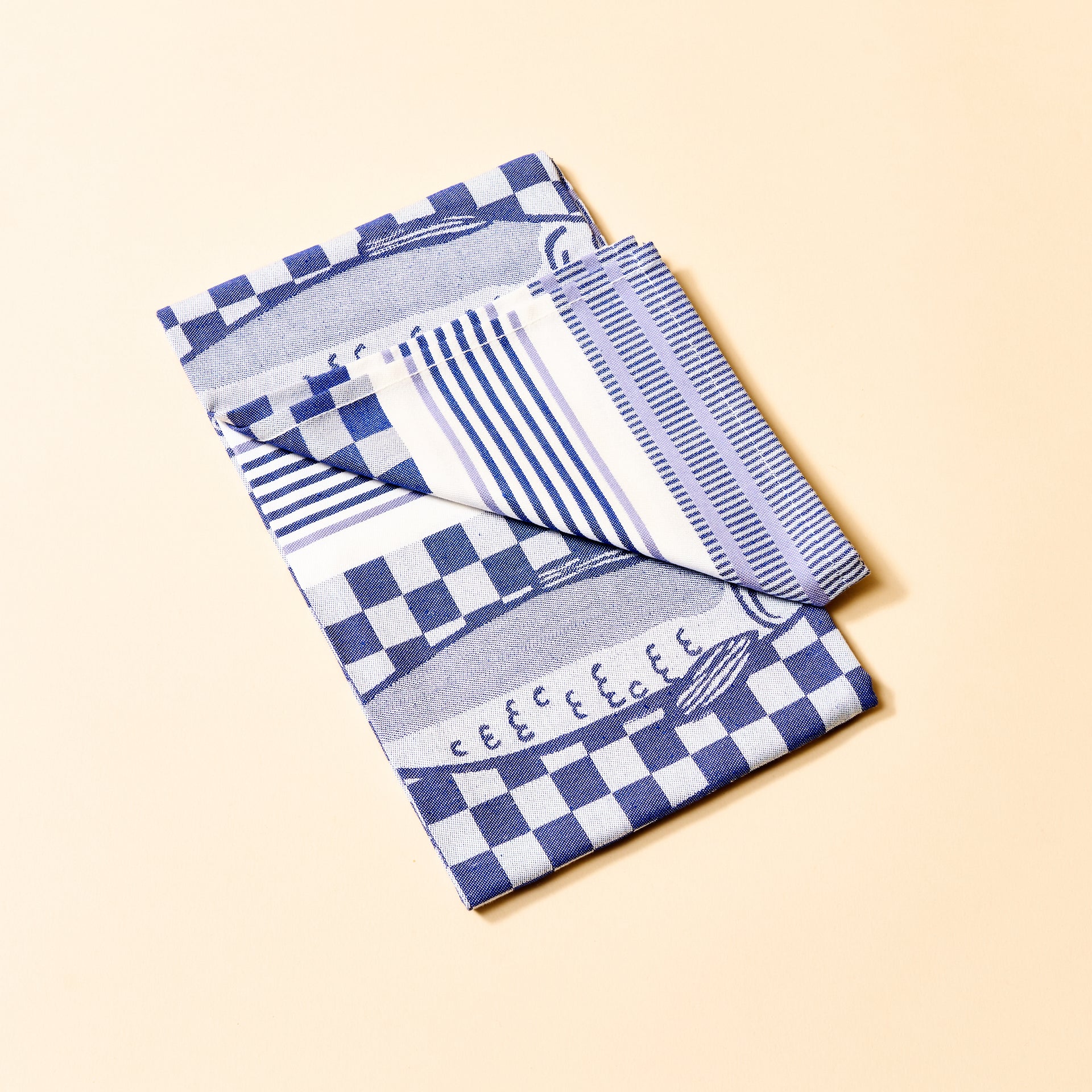 Pasta & Sardine Dish Towel Duo