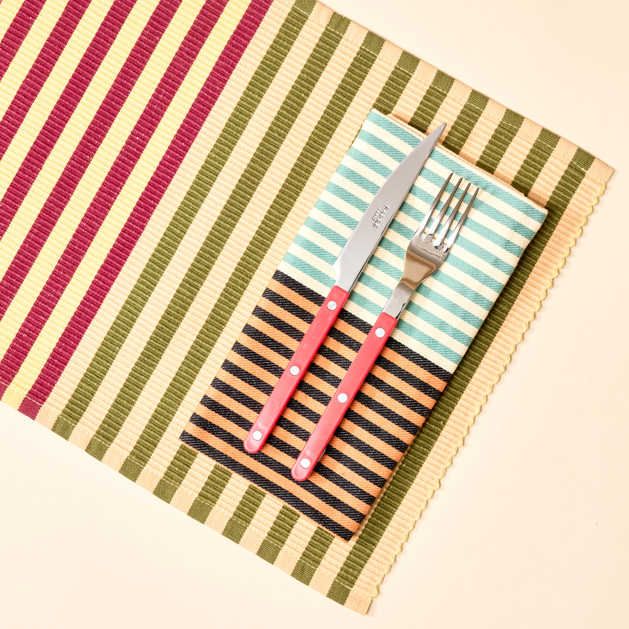 Dual Stripe Napkin Set