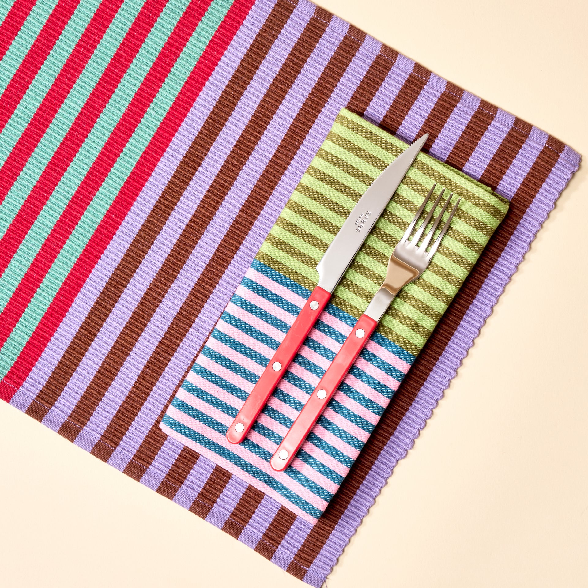 Dual Stripe Napkin Set