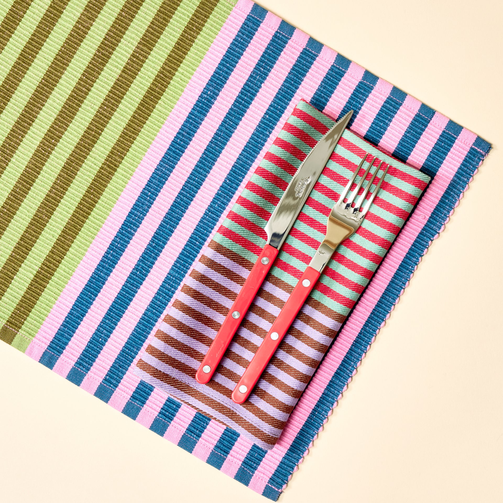 Dual Stripe Napkin Set