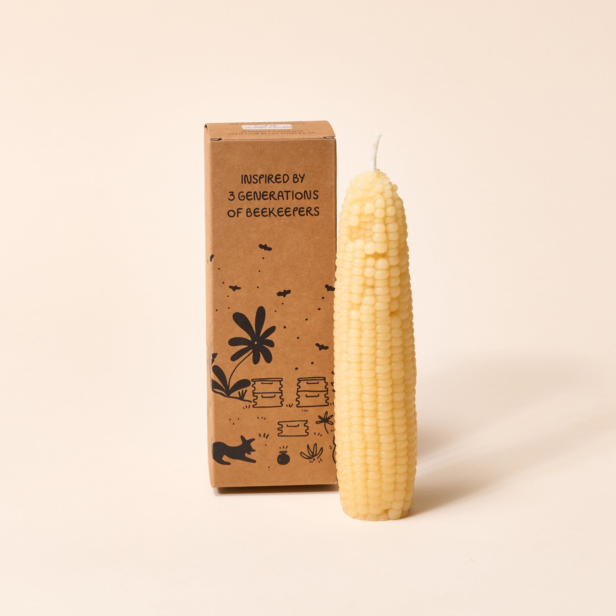 Beeswax Corn Candle - Thumbnail 4