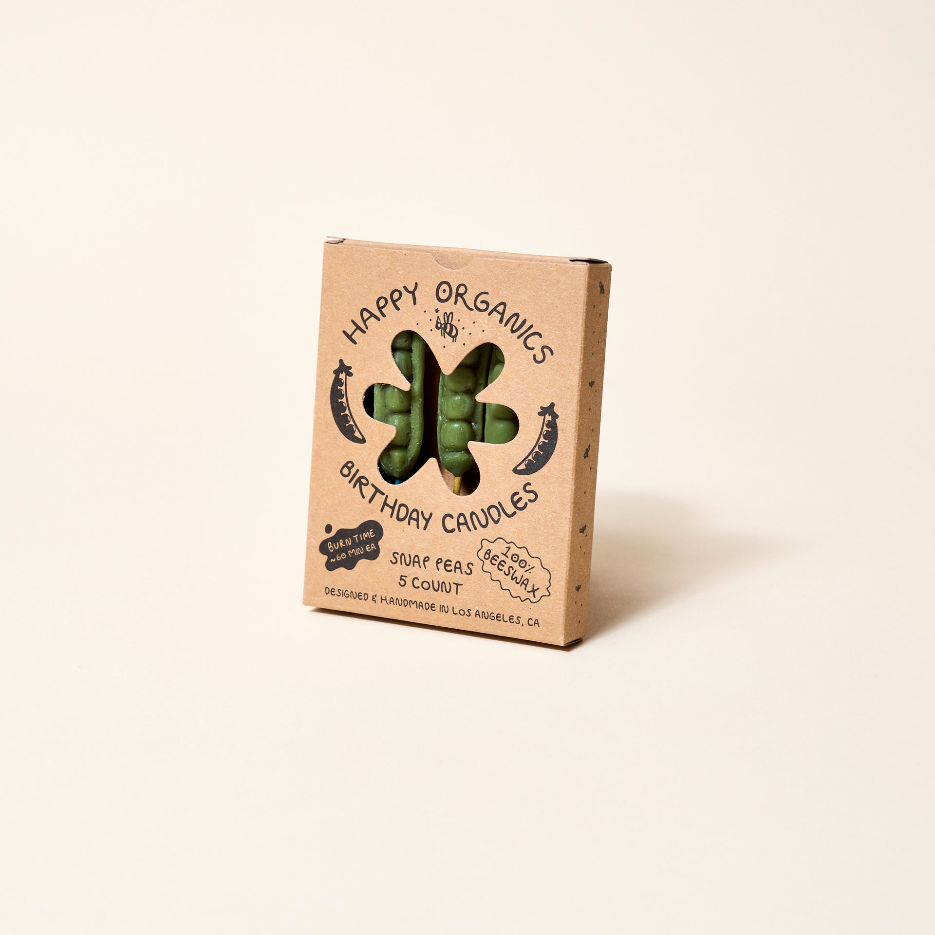 Beeswax Snap Pea Candles