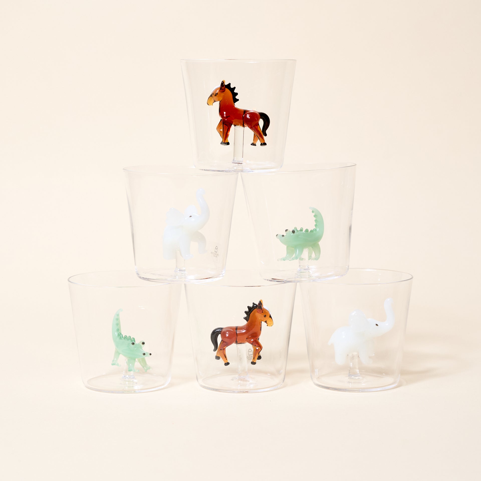 Horse, Elephant, Crocodile
