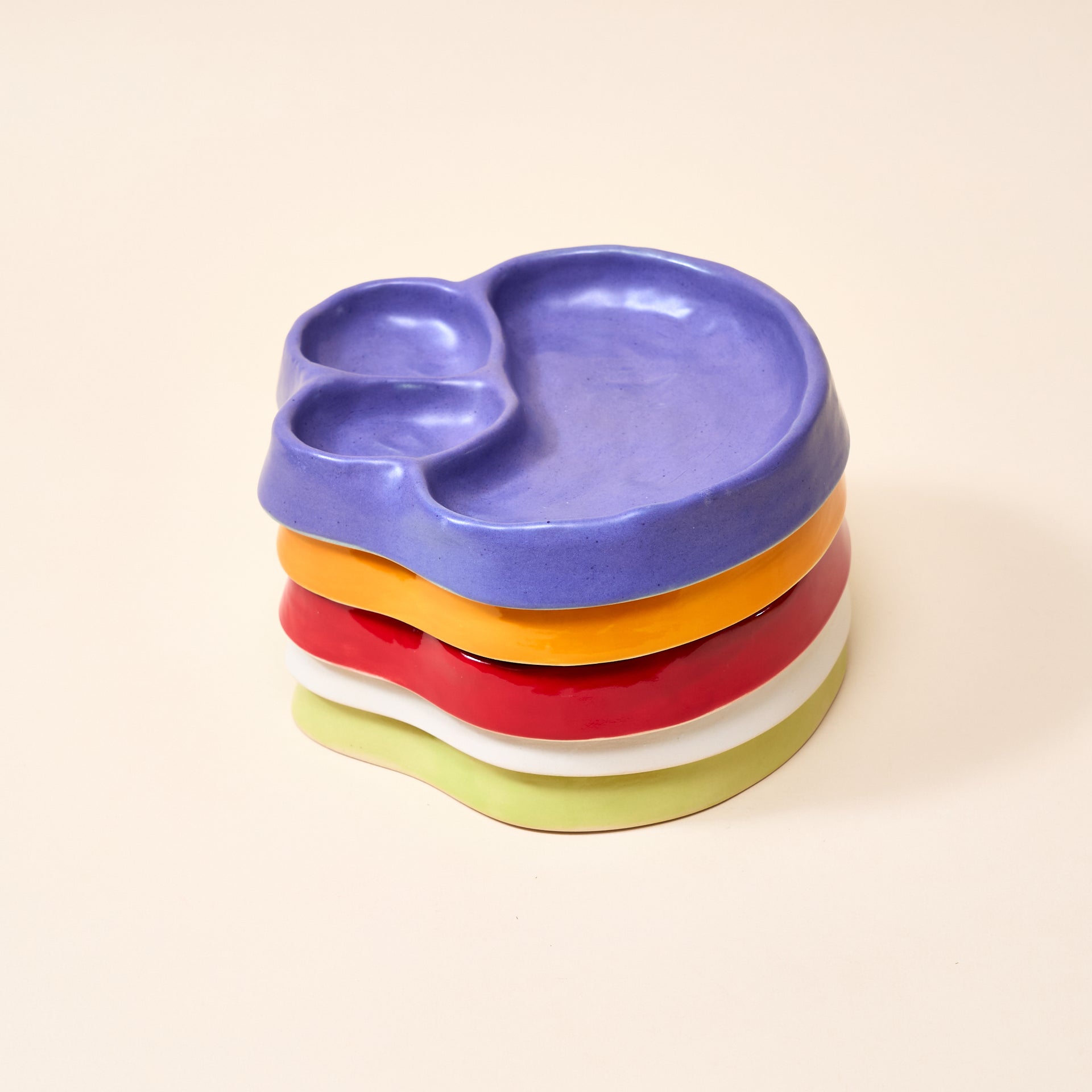 Satin Lapis, Gloss Orange, Gloss Red, Satin White, Satin Olive