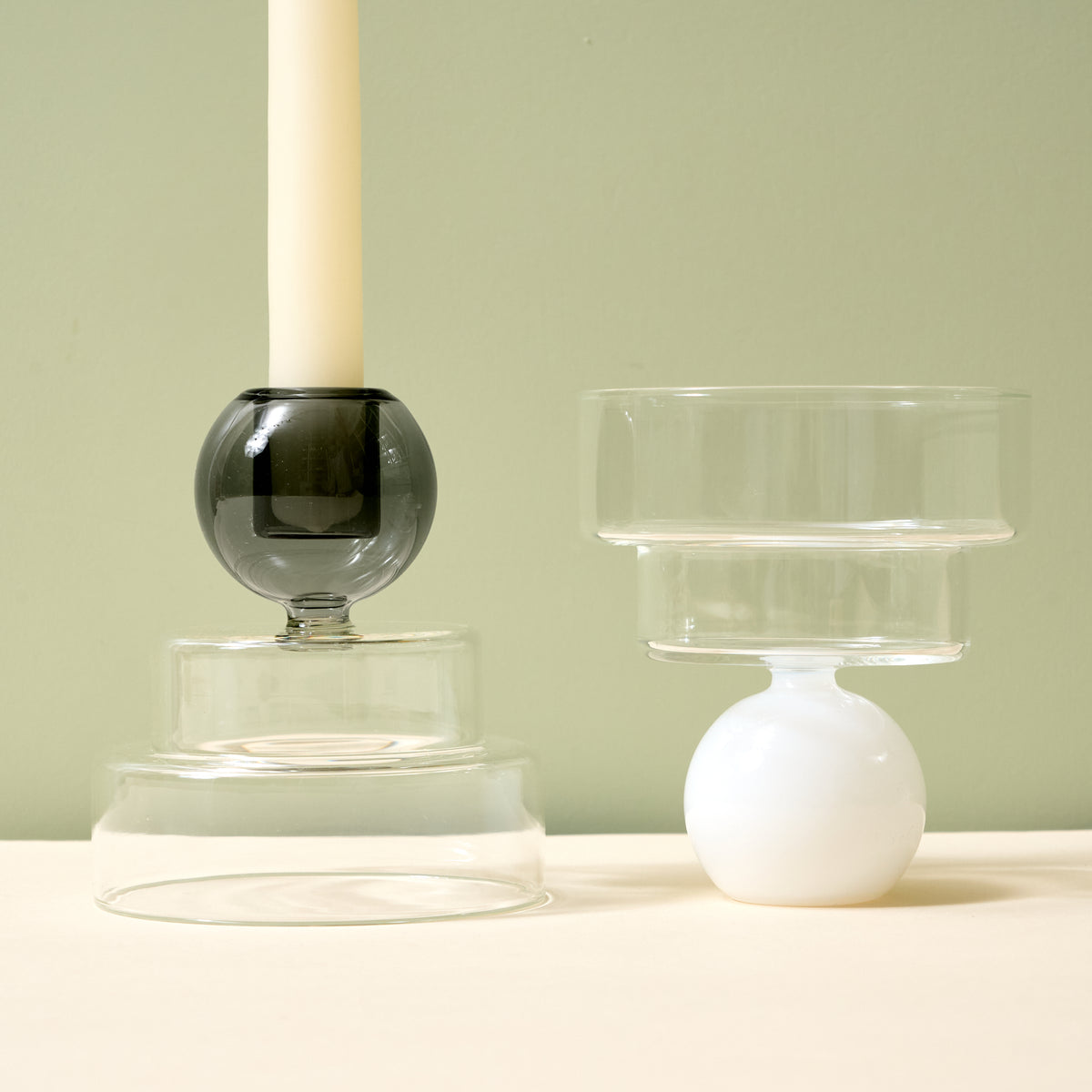 Pas Glass & Candle Holder