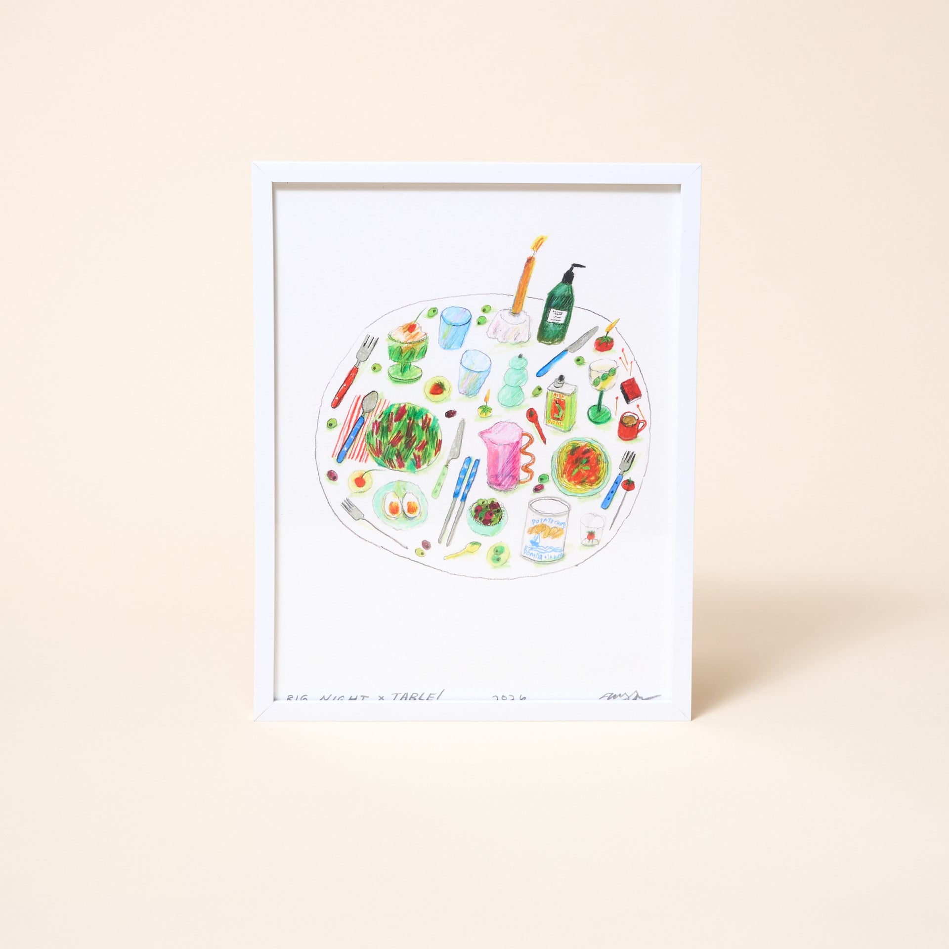 Big Night Print by Maggie Cowles