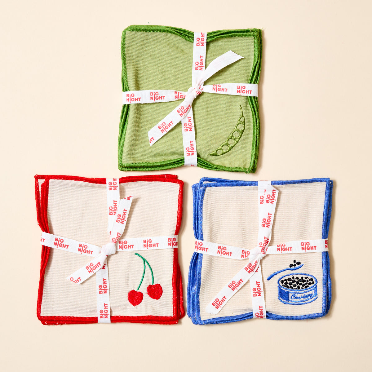 Snap Pea Cocktail Napkins