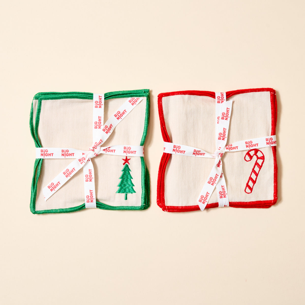 Candy Cane Cocktail Napkin