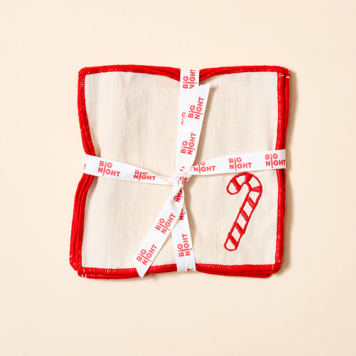Candy Cane Cocktail Napkin